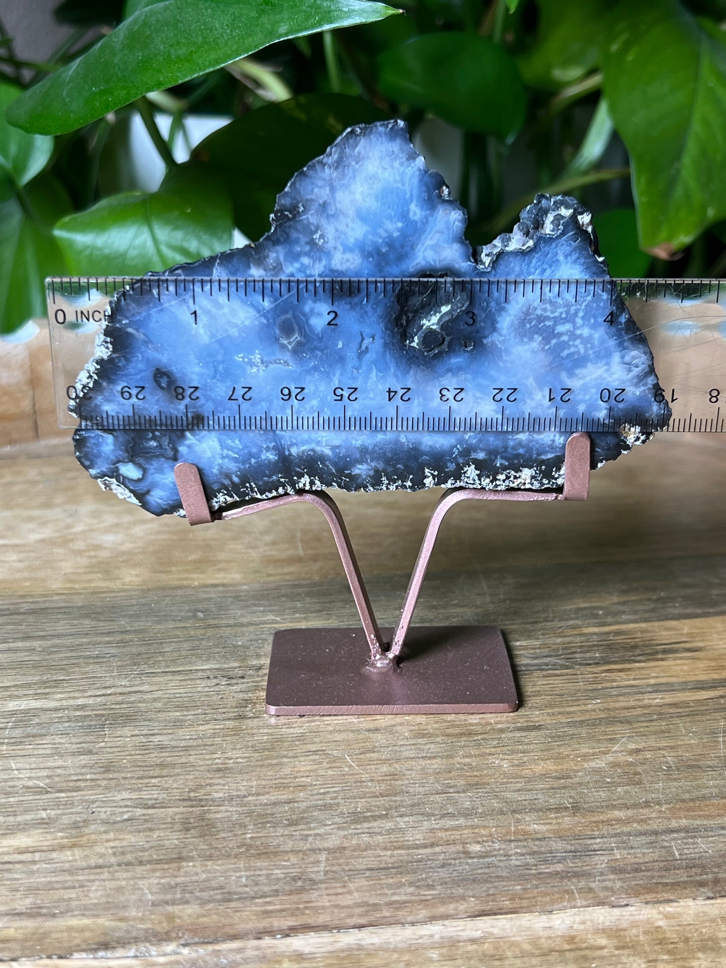Blue Plume Agate Slab