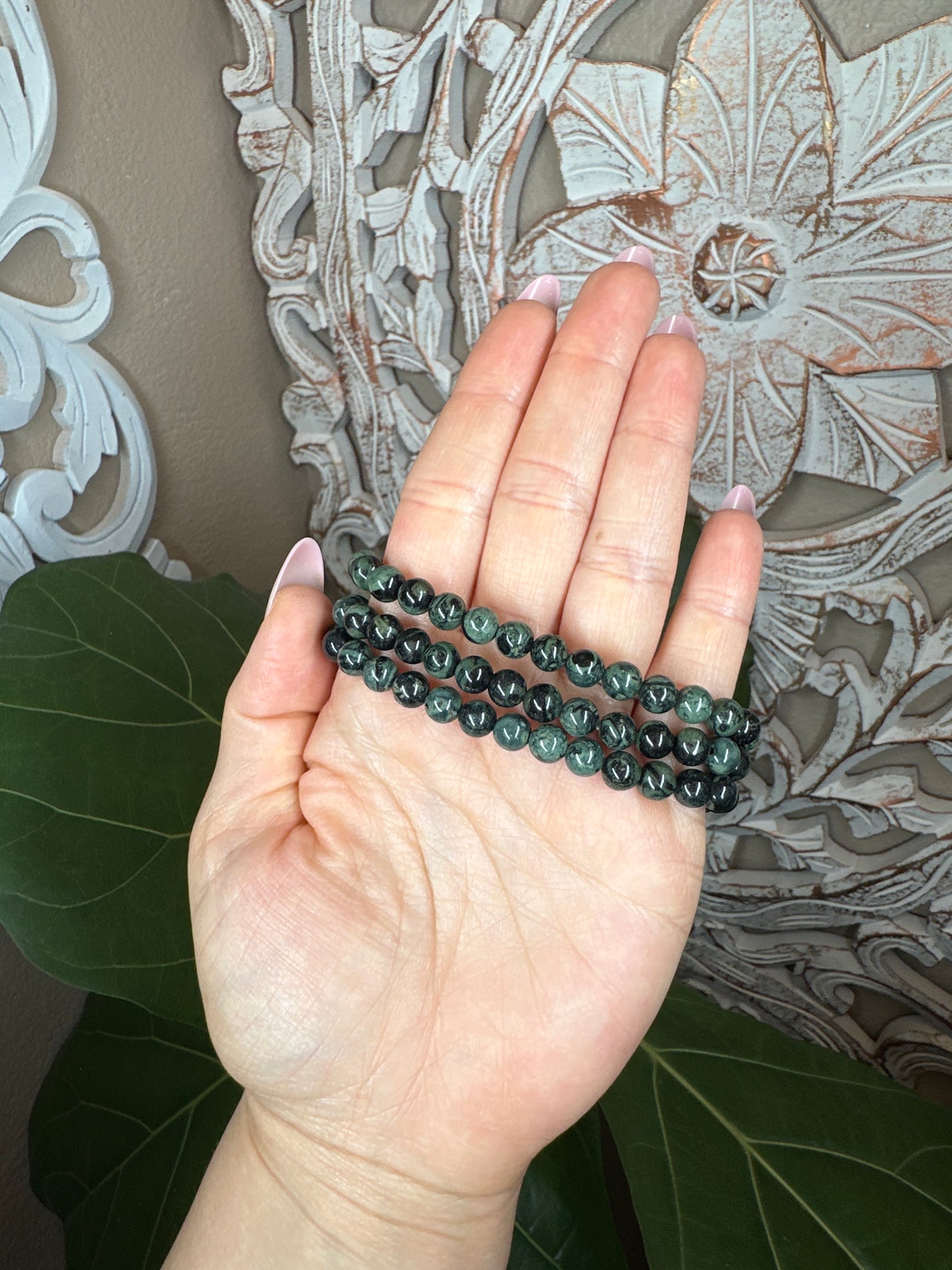 Kambaba Jasper Beaded Bracelet (6mm)