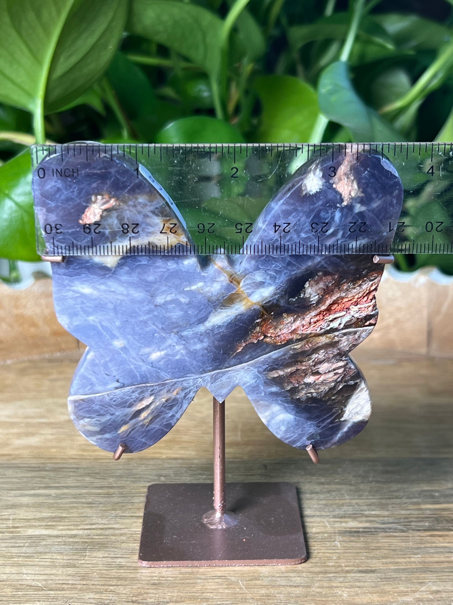 Purple Chalcedony Butterfly