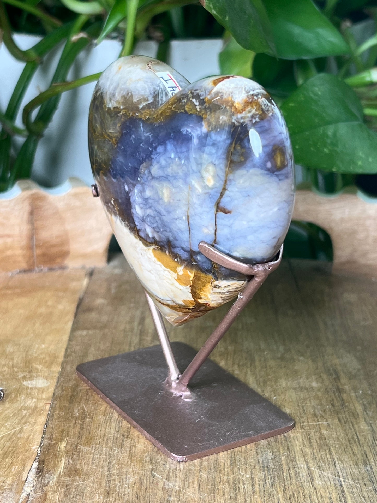 Purple Chalcedony Heart
