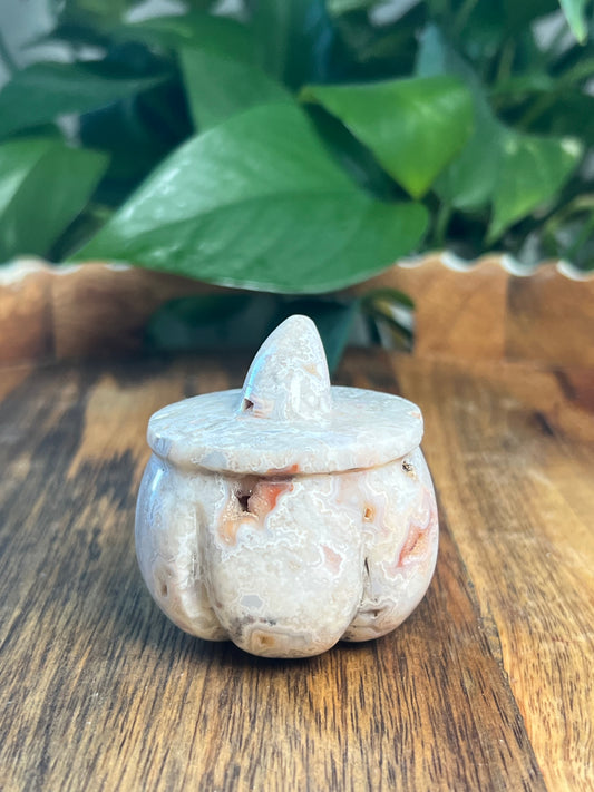 Crazy Lace Agate Pumpkin: D