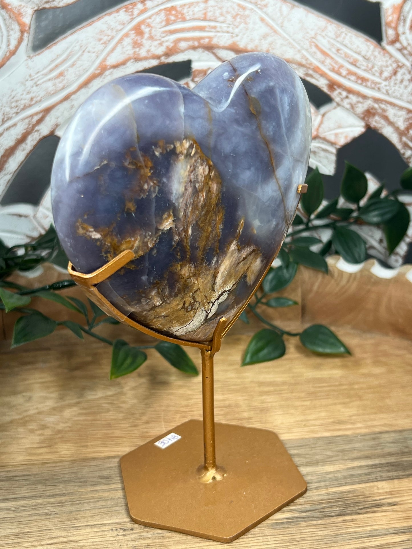 Purple Chalcedony Heart