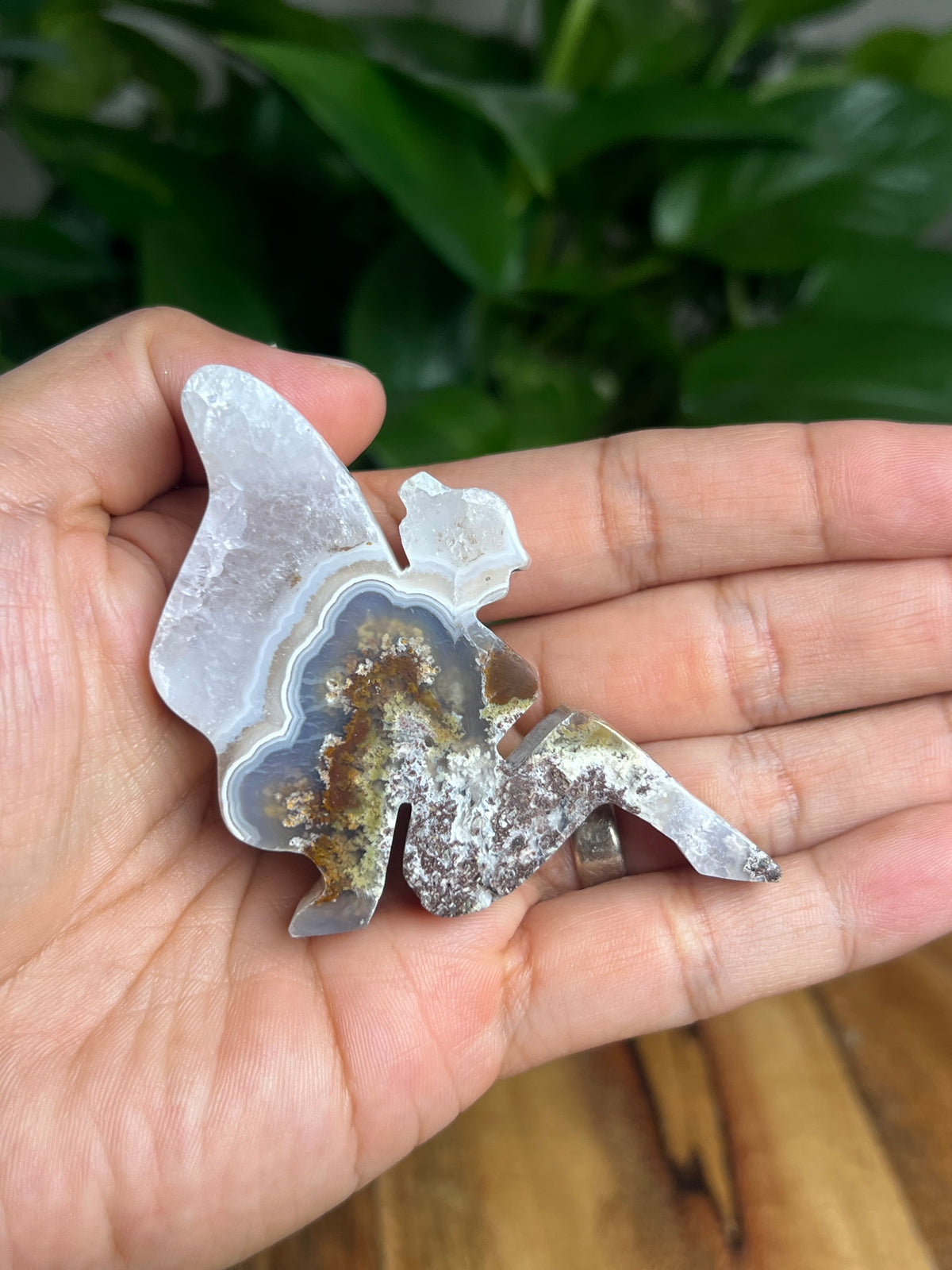 Scenic Moss Agate Pixie Fairy: B