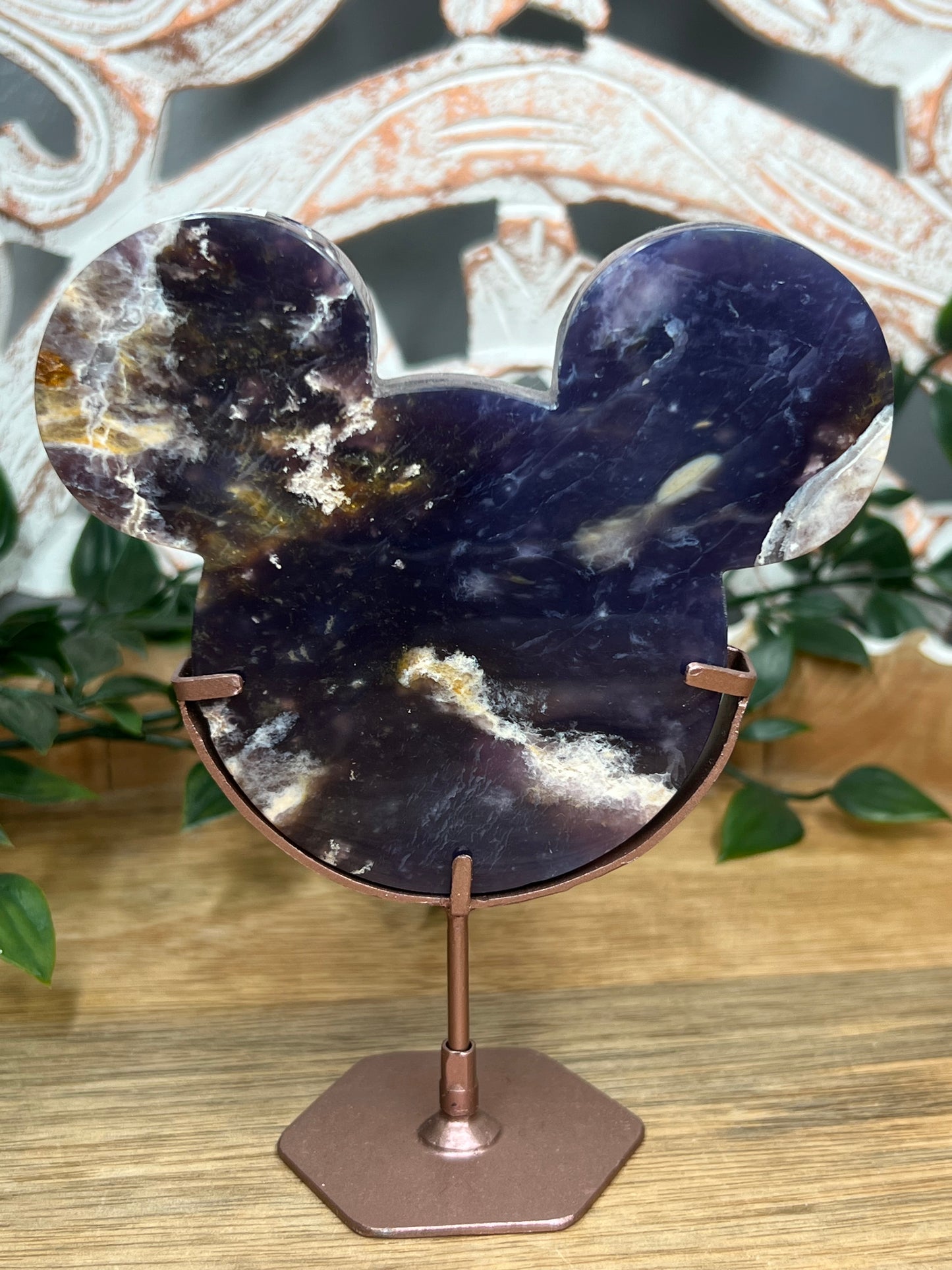 Purple Chalcedony Head