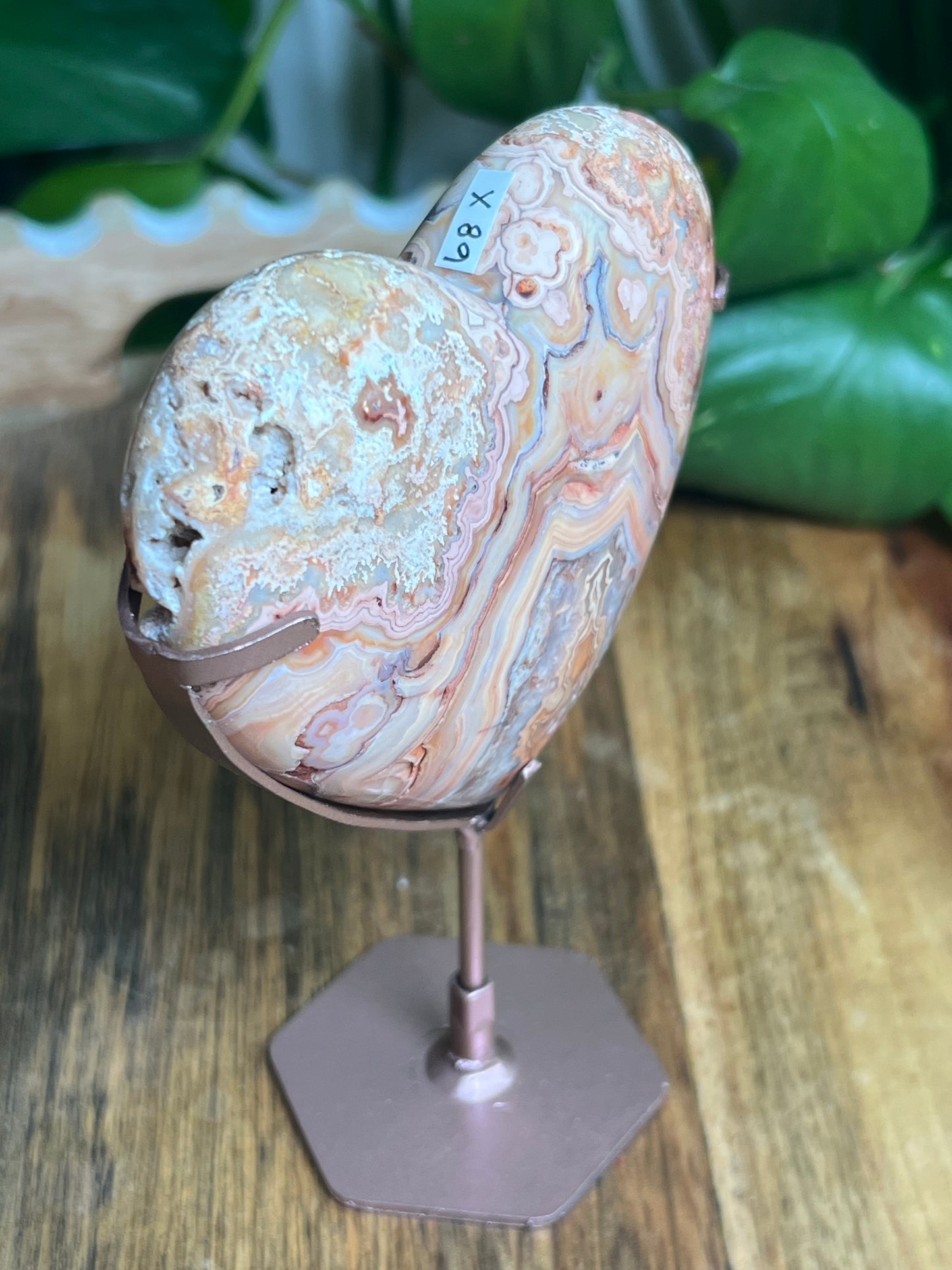 Crazy Lace Agate Heart