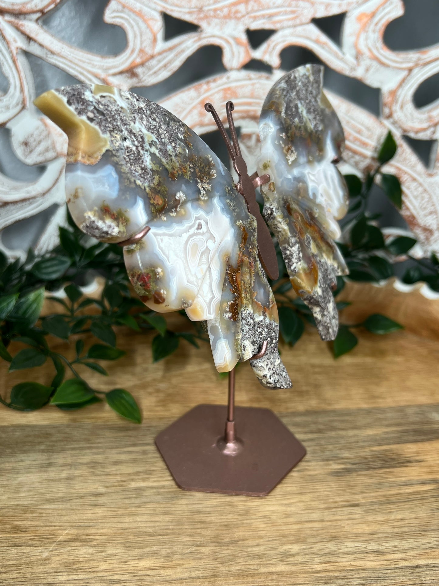 Scenic Moss Agate Wings