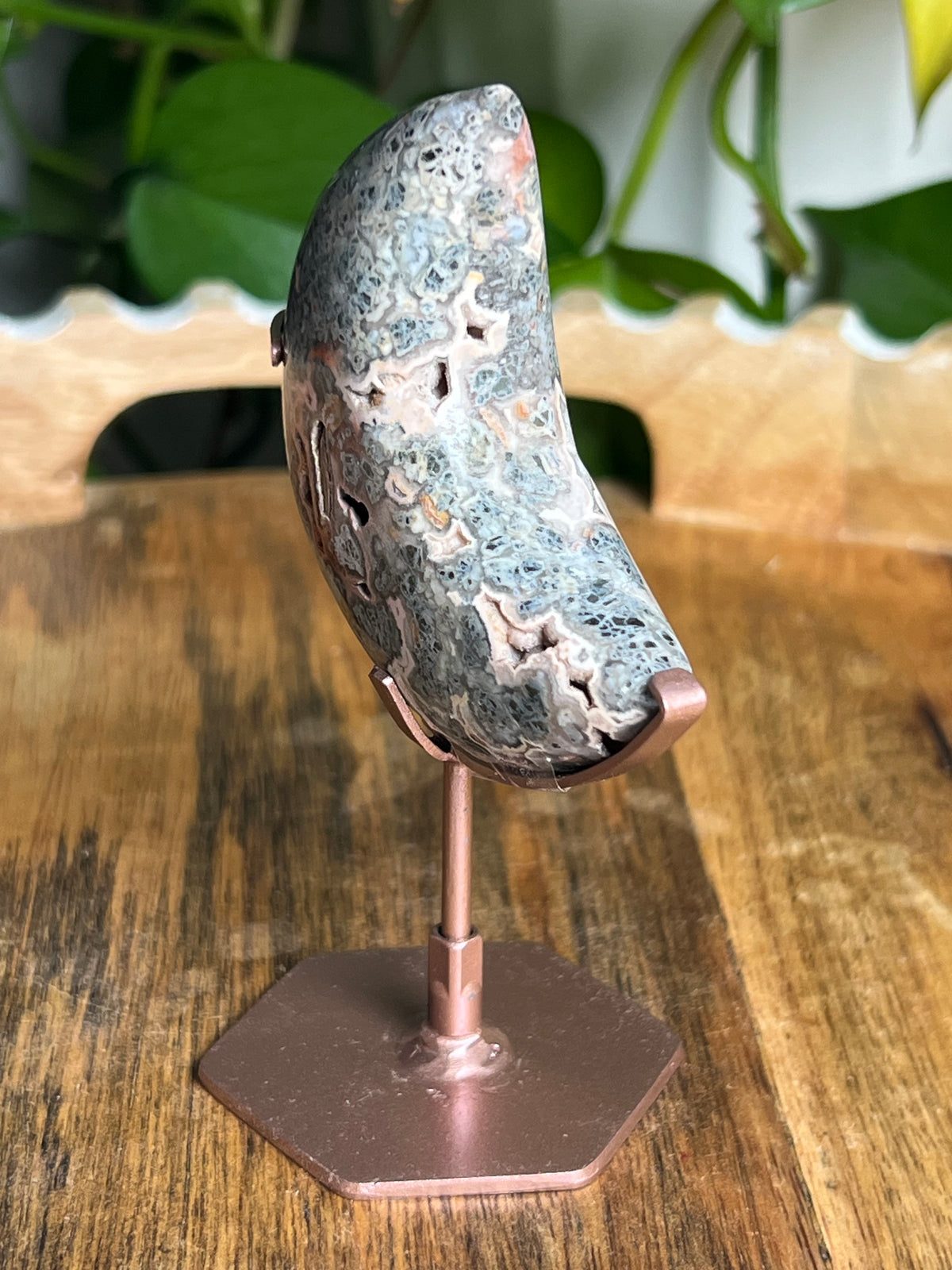 Marcasite Mini Puffy Moon: DQ
