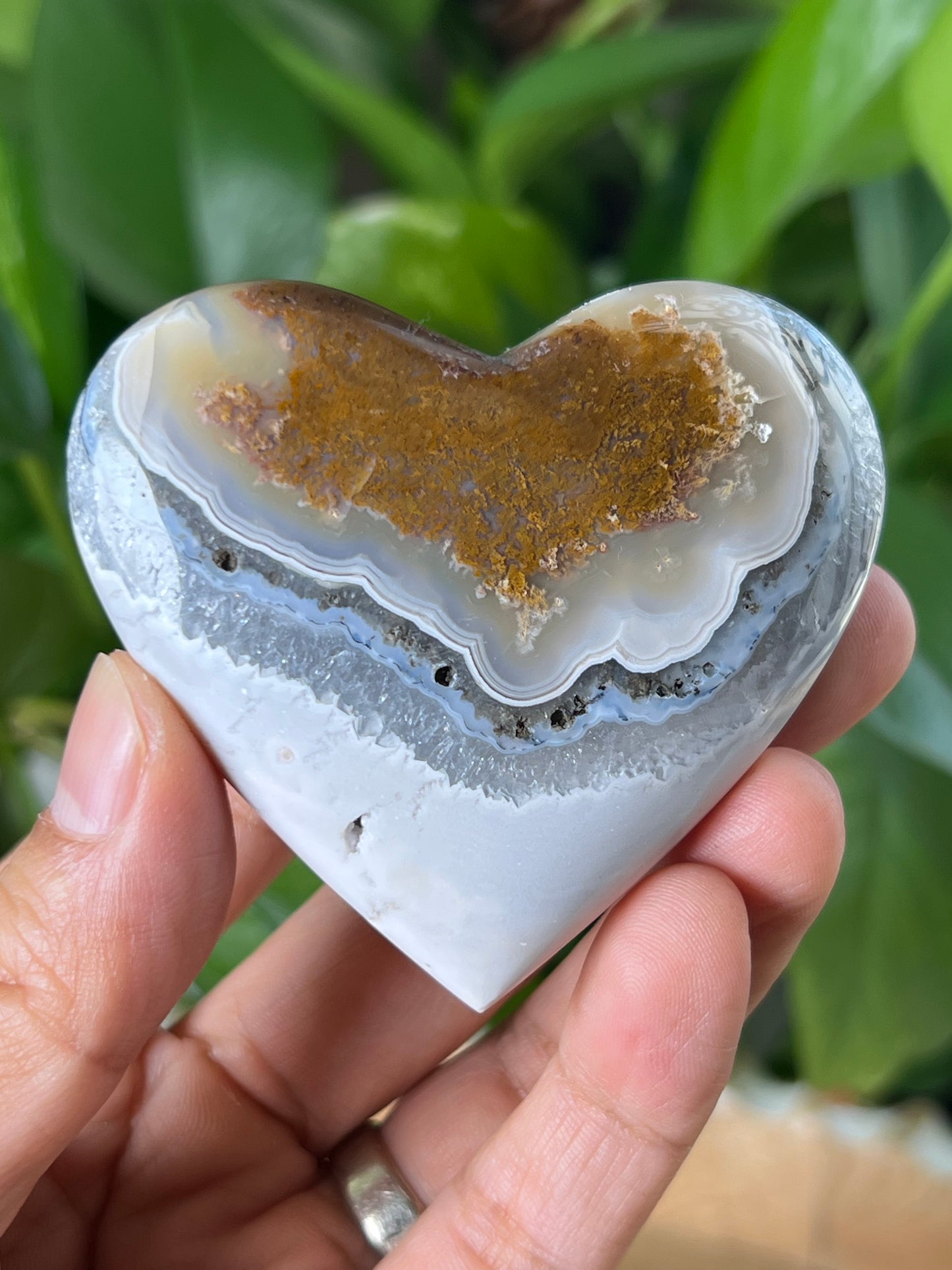 Scenic Moss Agate Palmstone