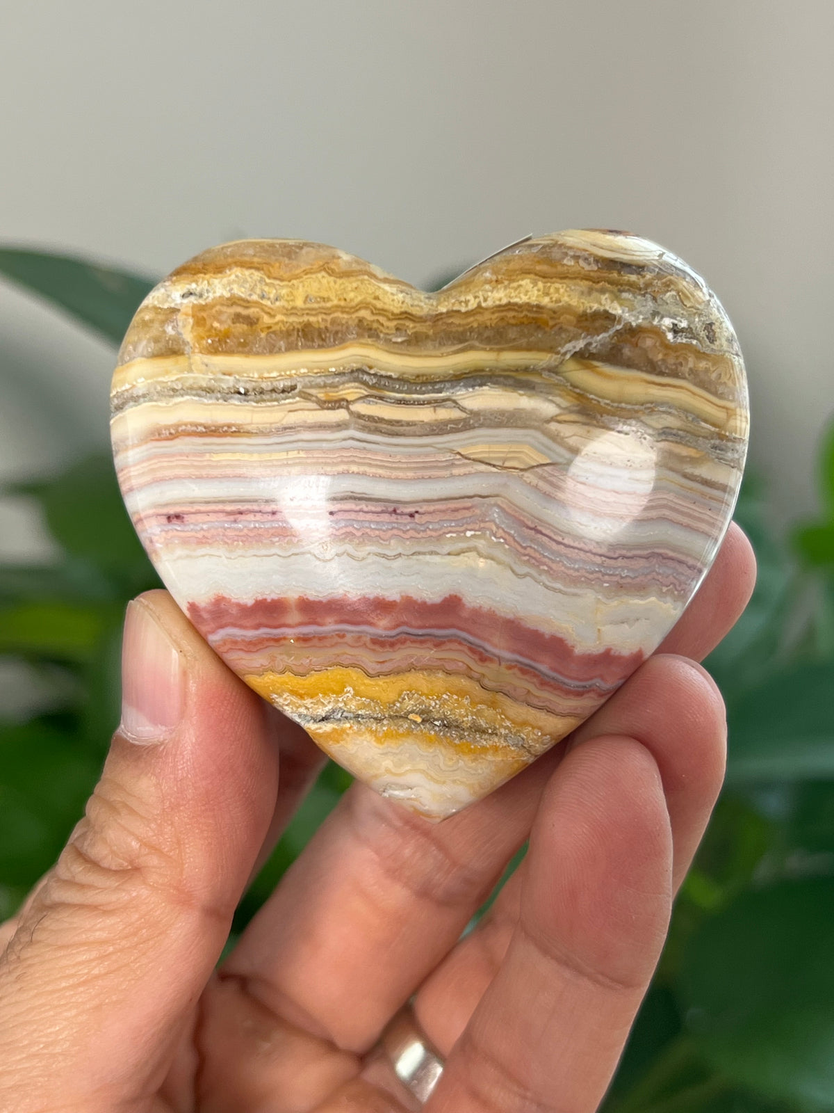 Crazy Lace Agate Small Puffy Moons