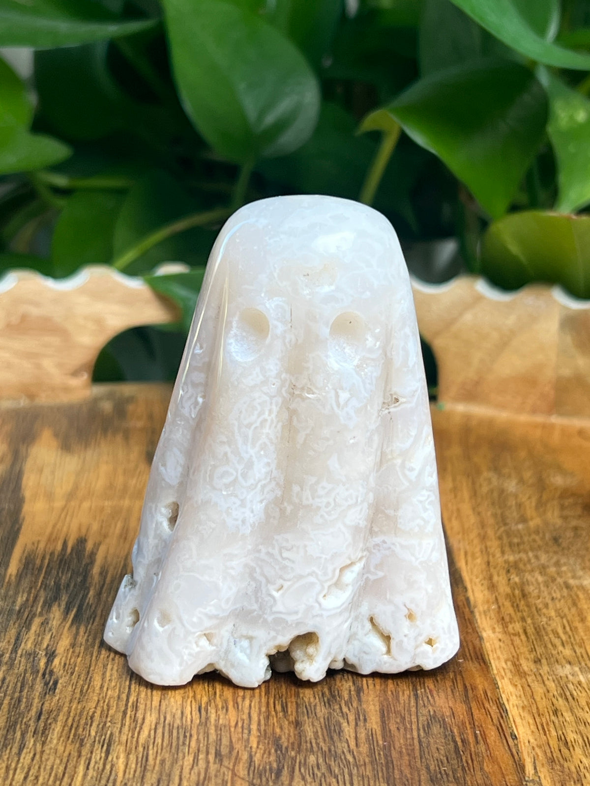 White Plume Agate Ghost: V