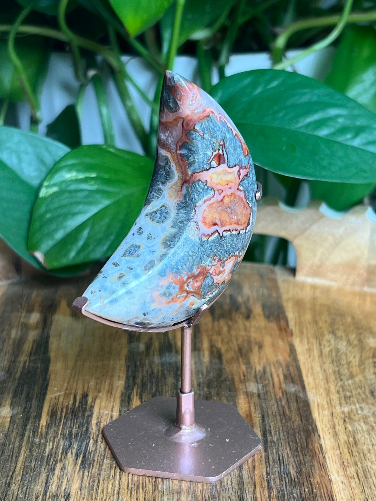 Marcasite Mini Puffy Moon: DZ