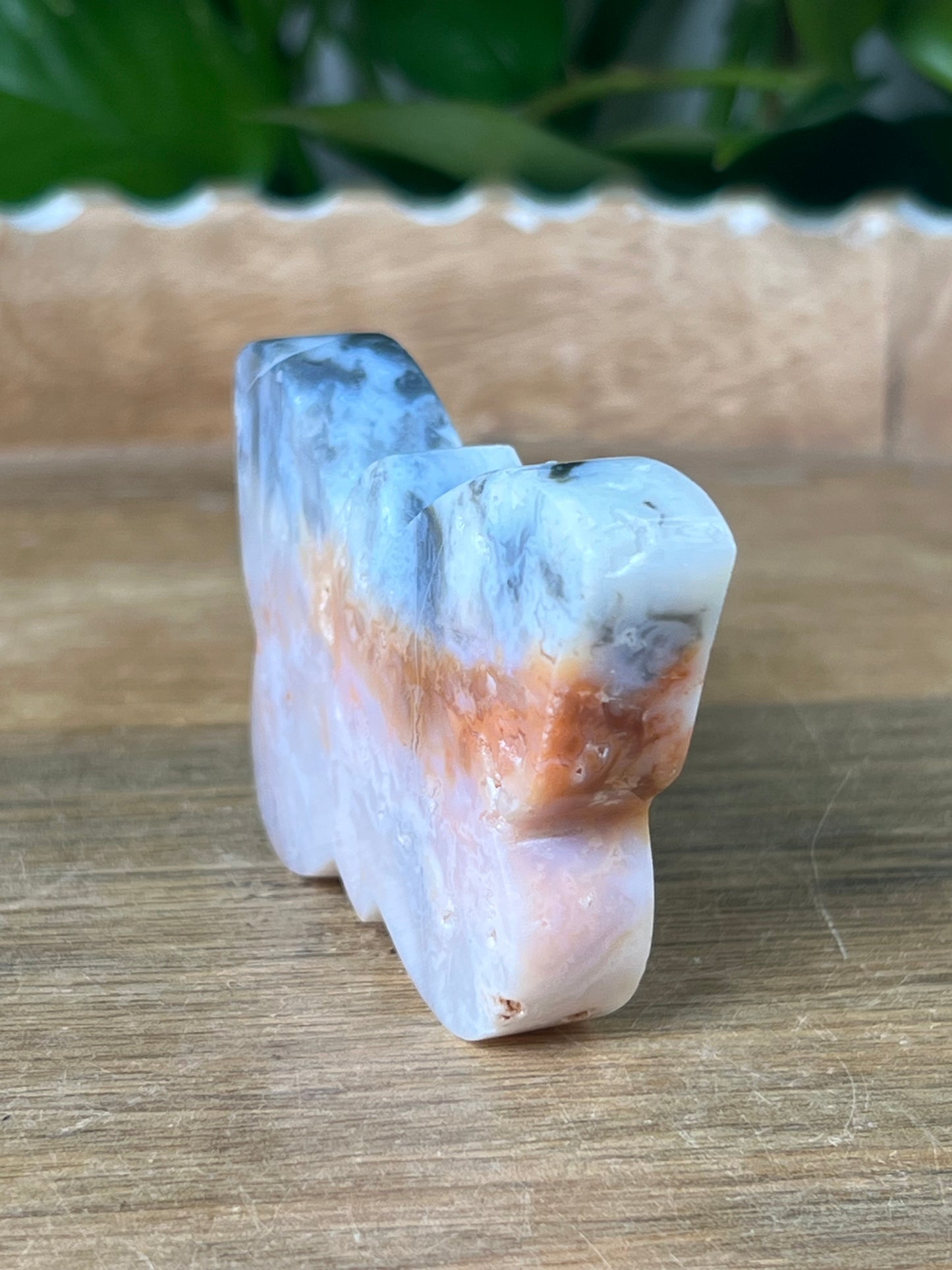 Rainbow Plume Agate Butterfly