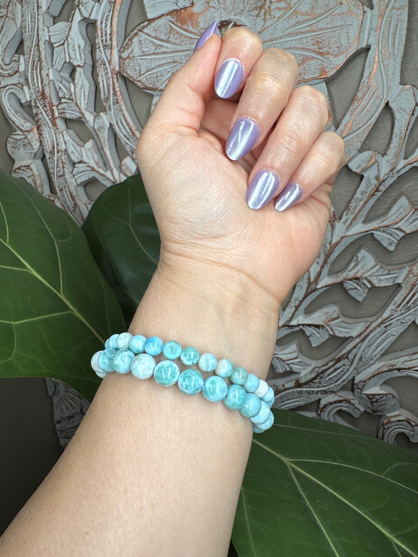 Larimar Beaded Bracelet