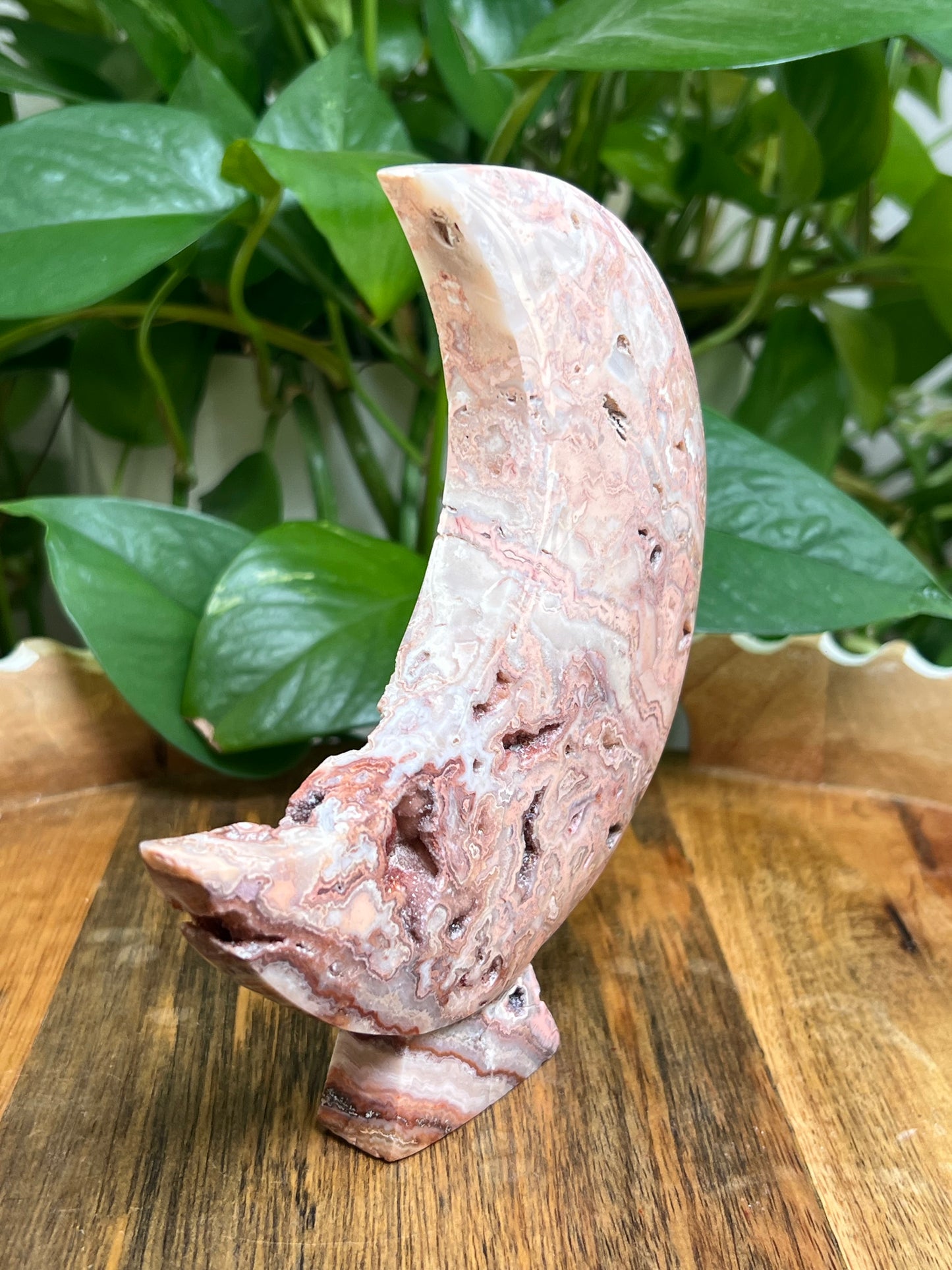 Crazy Lace Agate Moon: LK