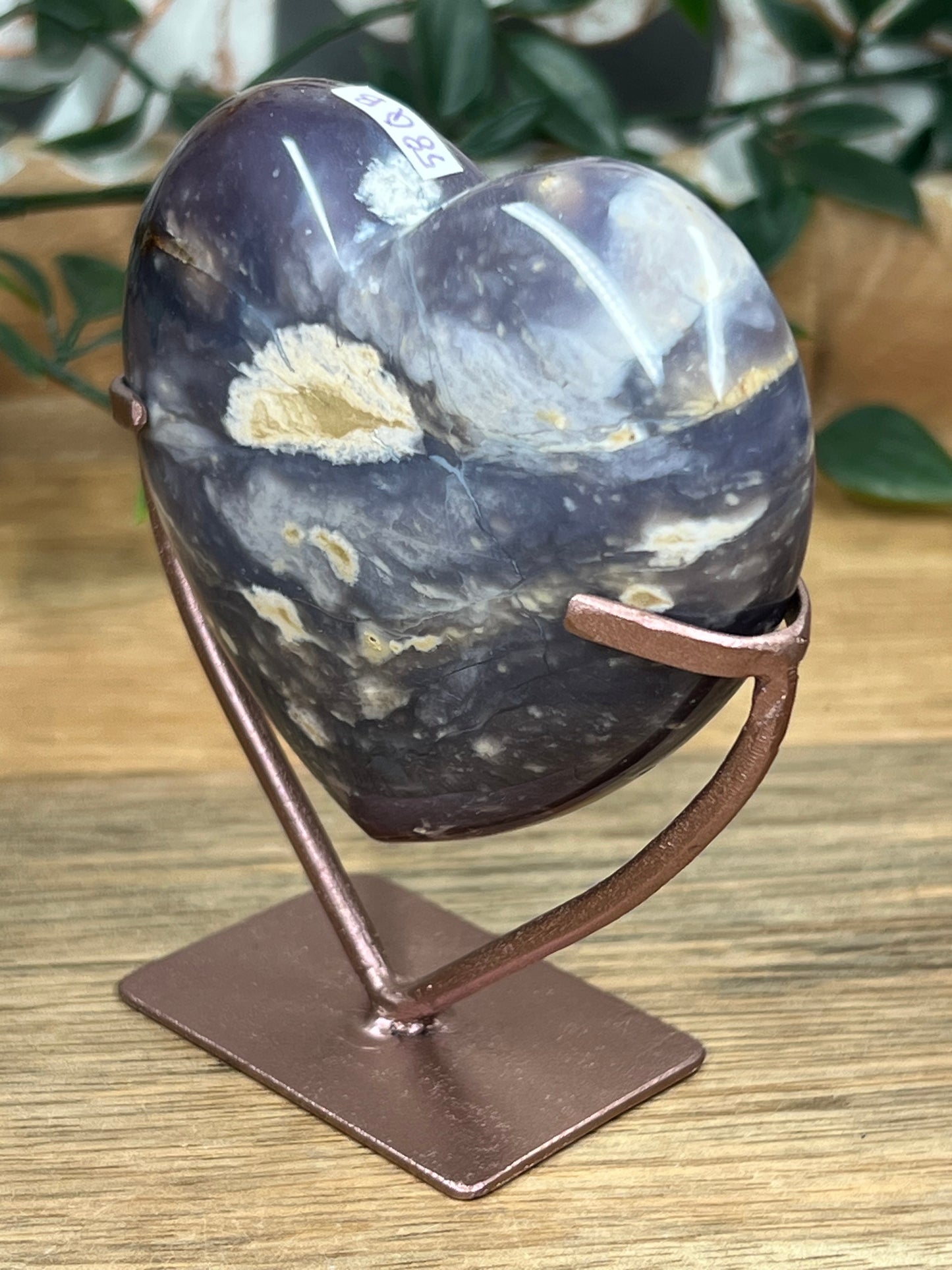 Purple Chalcedony Heart