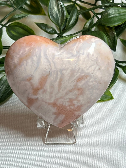 Pink Carnelian Heart