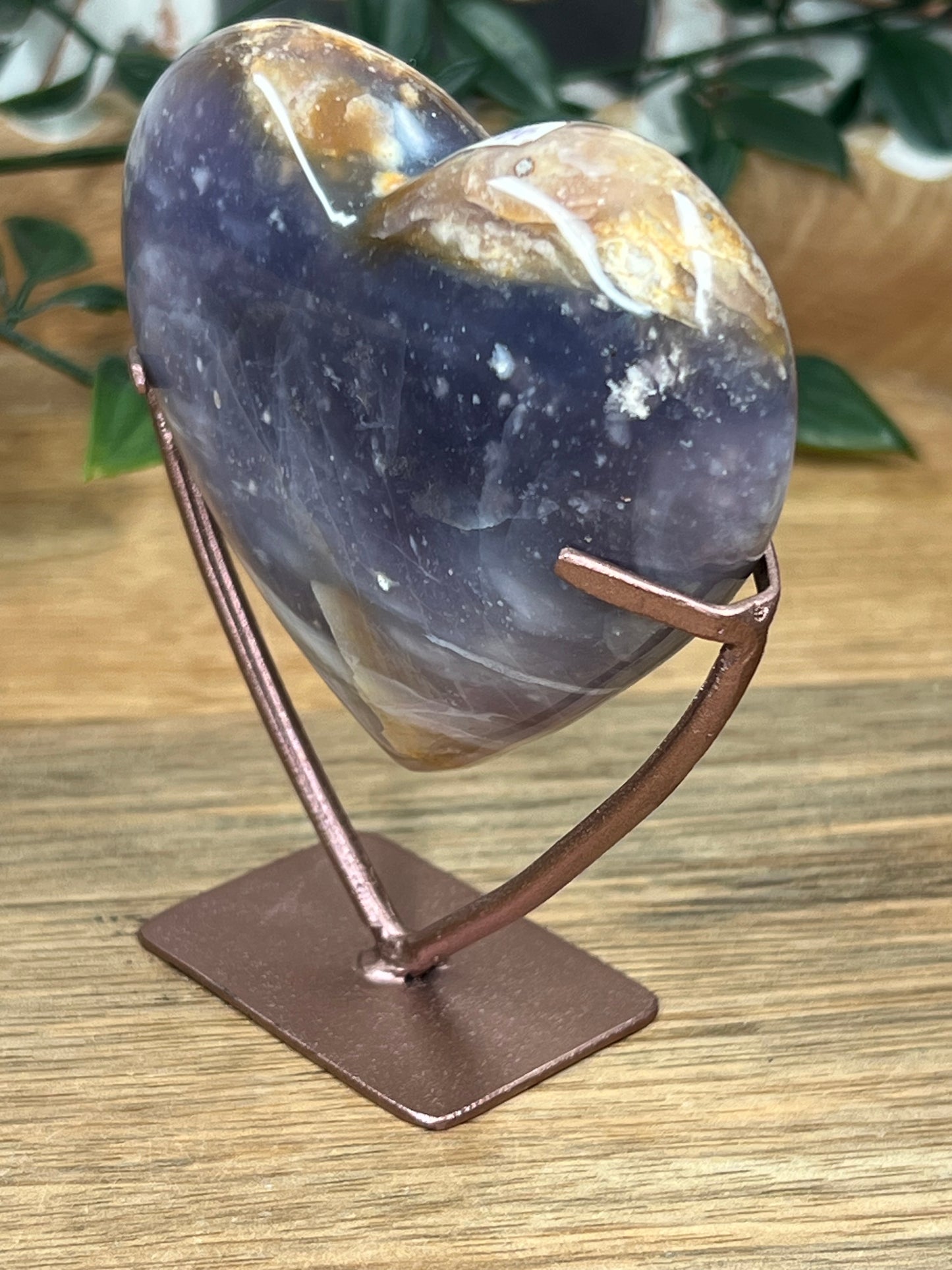 Purple Chalcedony Heart