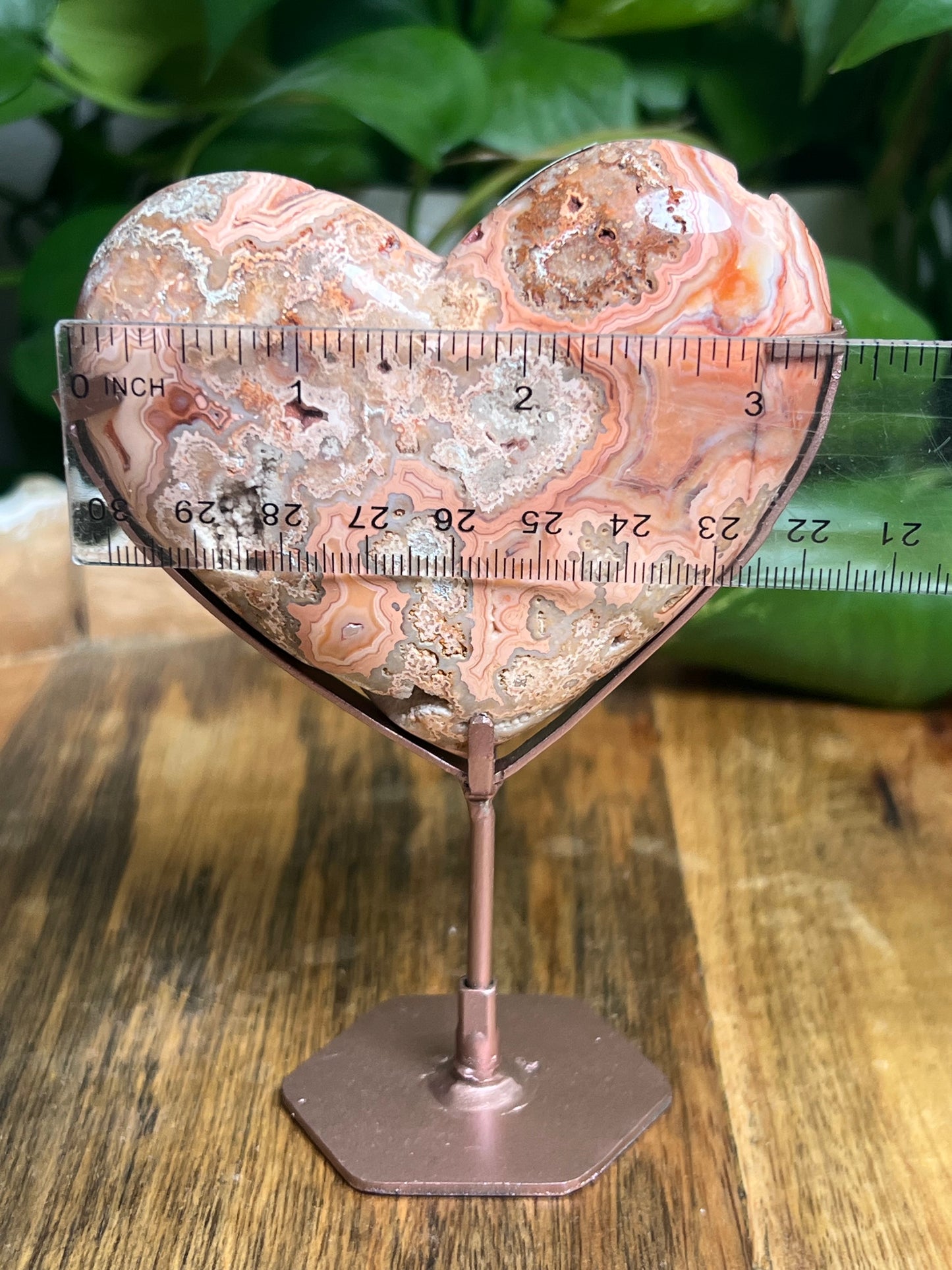 Crazy Lace Agate Heart