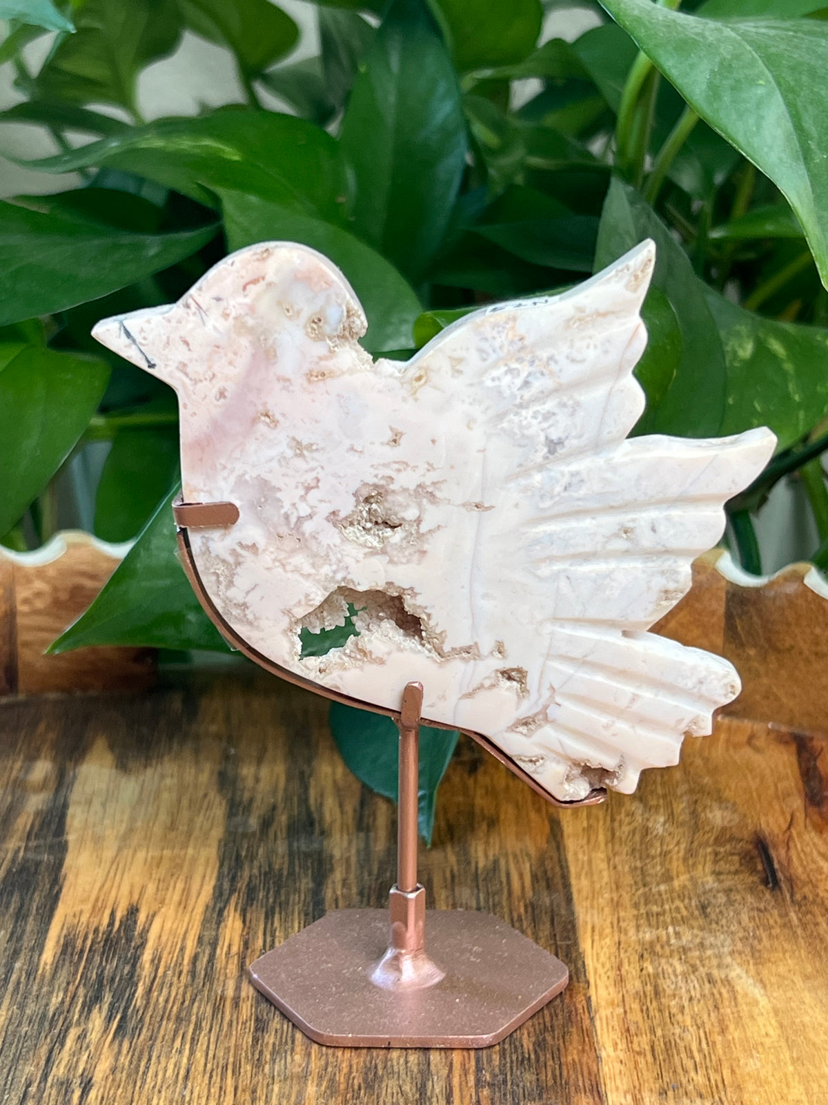 Pink Carnelian Bird: N