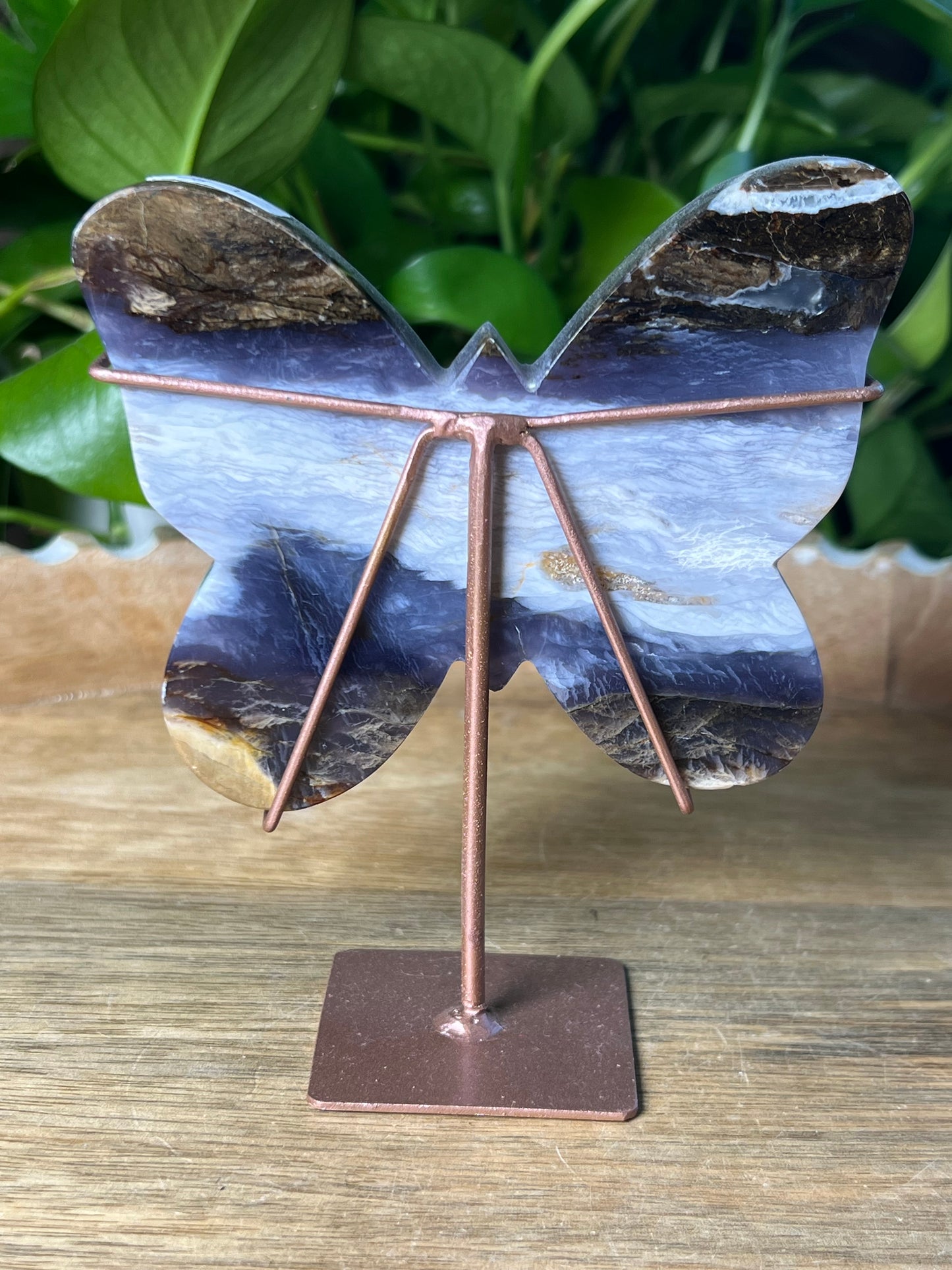 Purple Chalcedony Butterfly