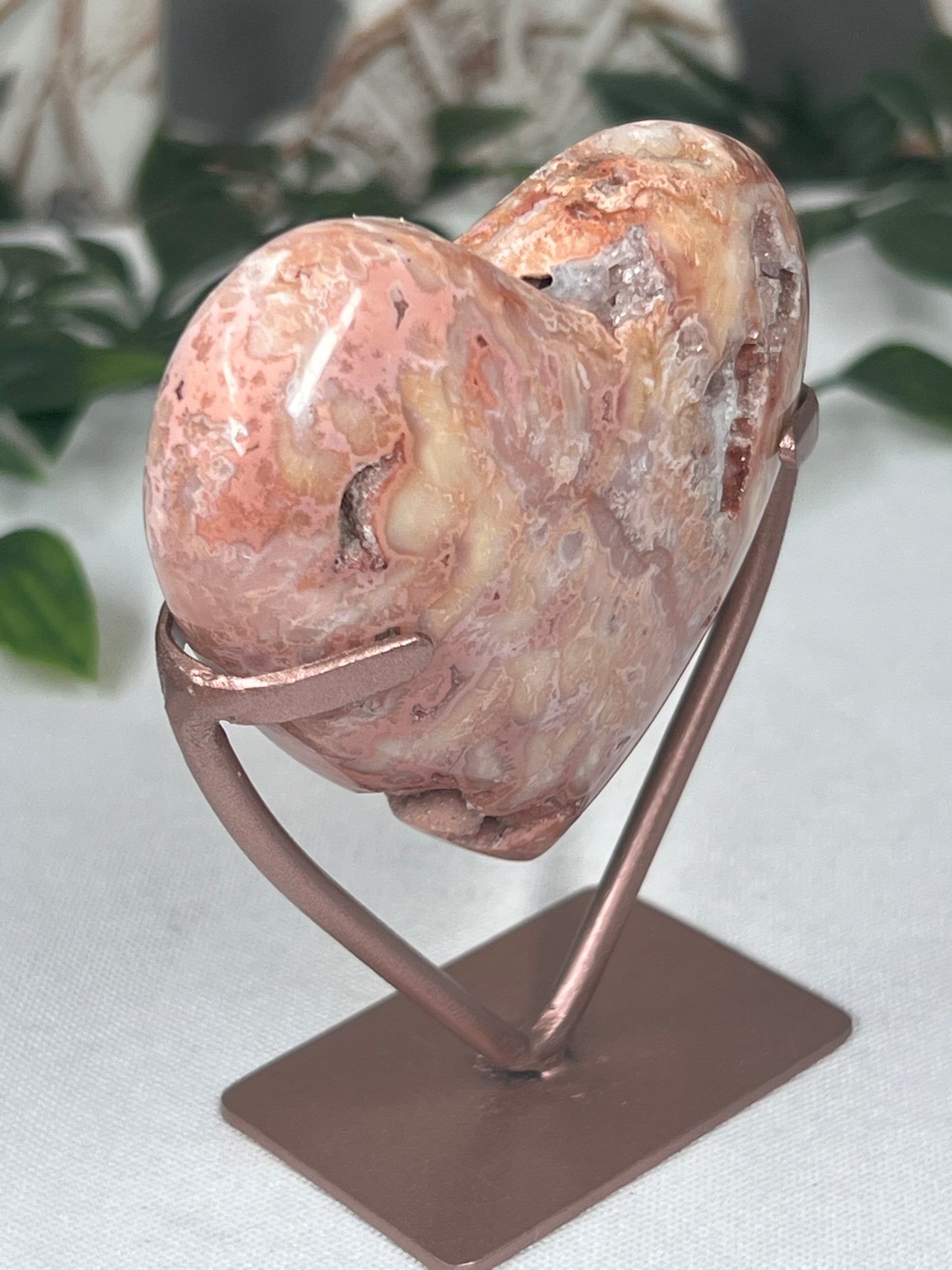 Pink Carnelian Heart