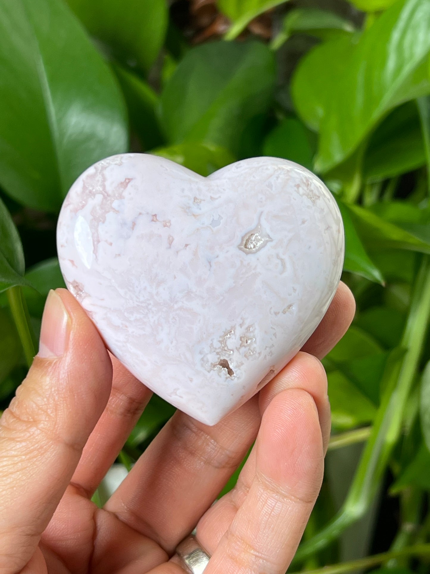 Pink Carnelian Heart