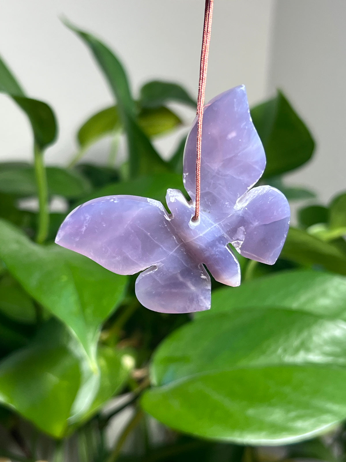 Purple Chalcedony Butterfly Ornaments