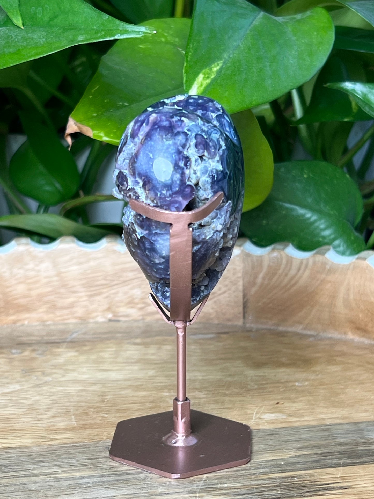 Grape Agate Heart