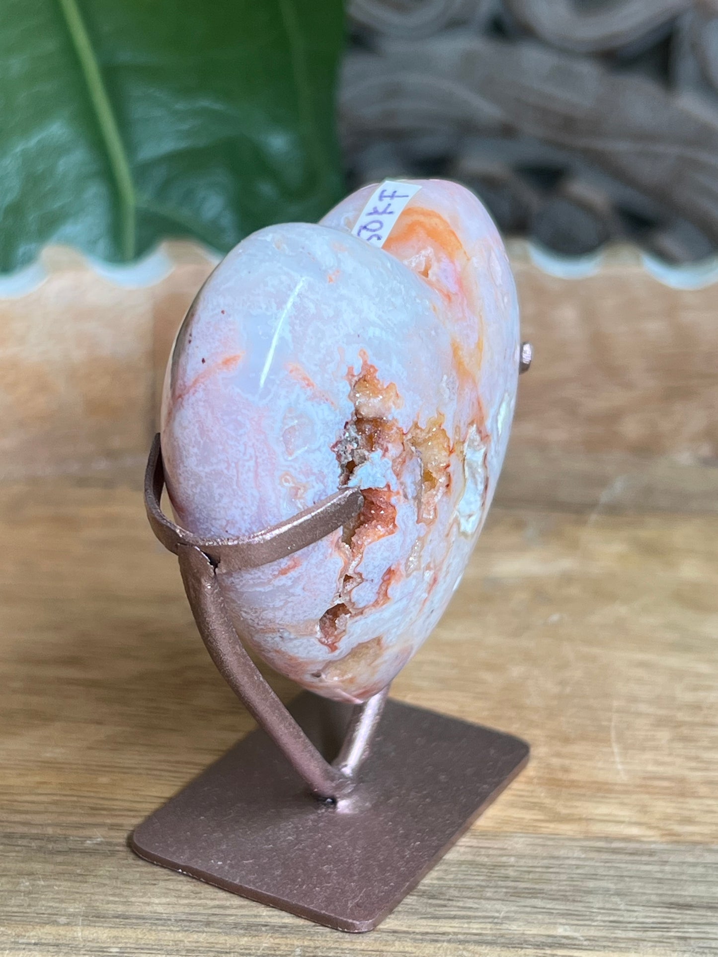 Pink Carnelian Heart