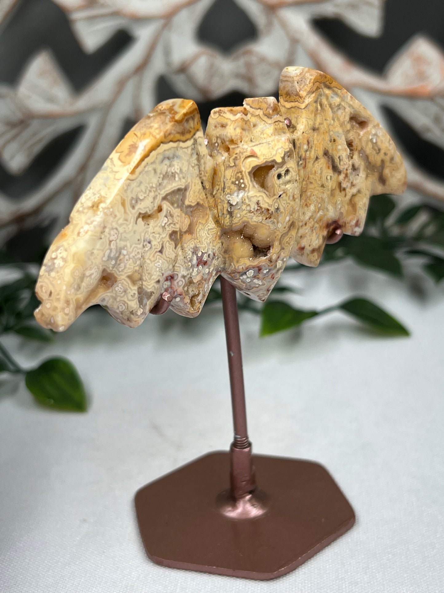 Yellow Crazy Lace Agate Bar