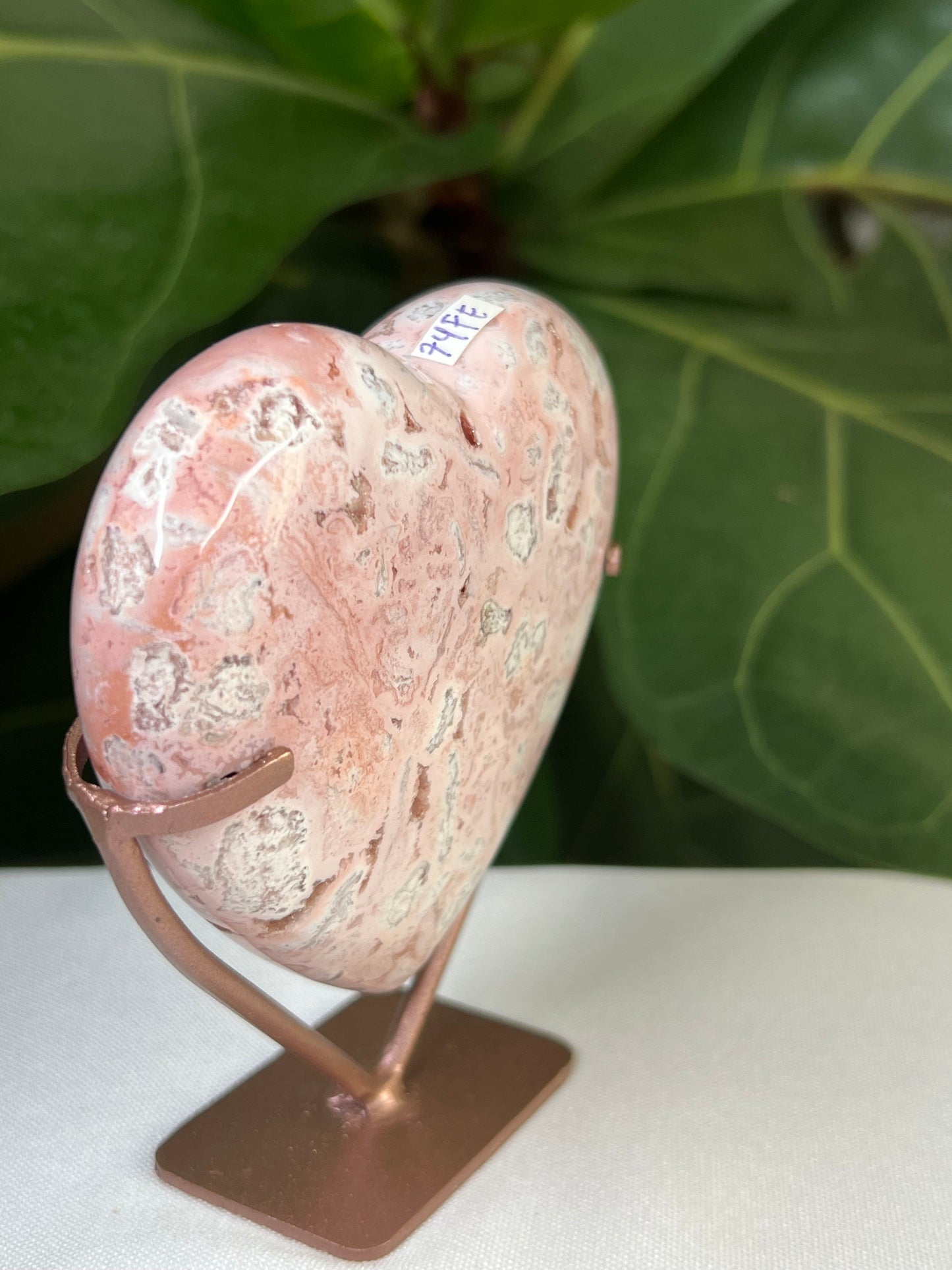 Pink Carnelian Heart