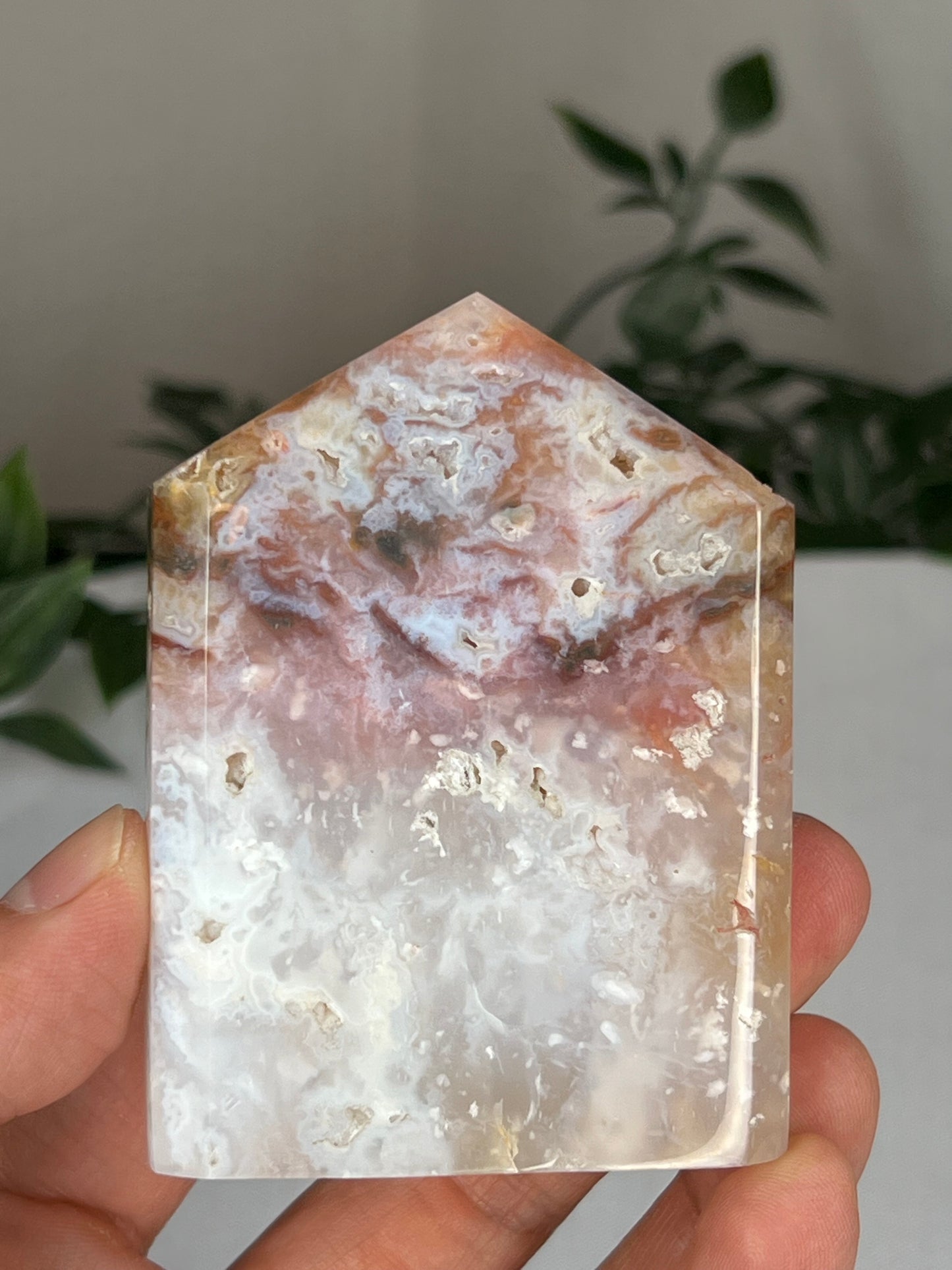 Rainbow Plume Agate Cupcake