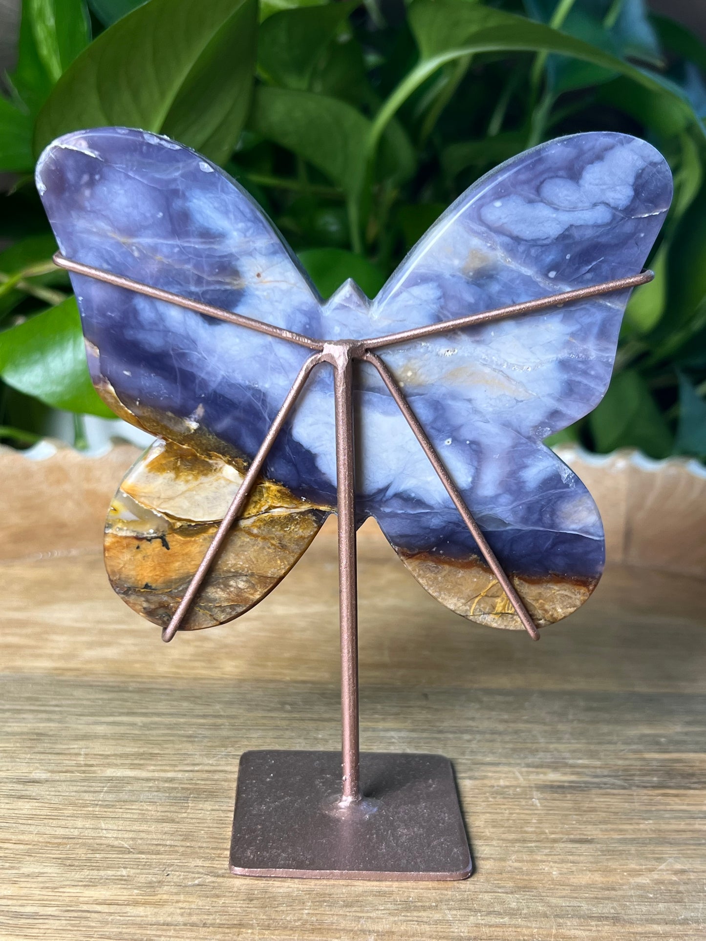 Purple Chalcedony Butterfly