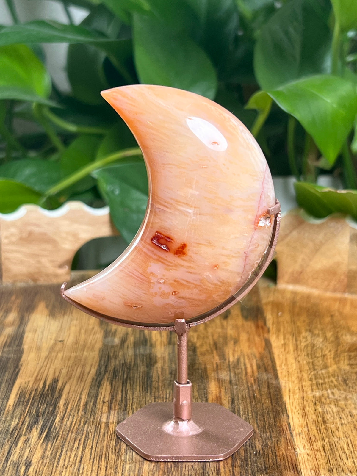 Carnelian Mini Puffy Moon: S