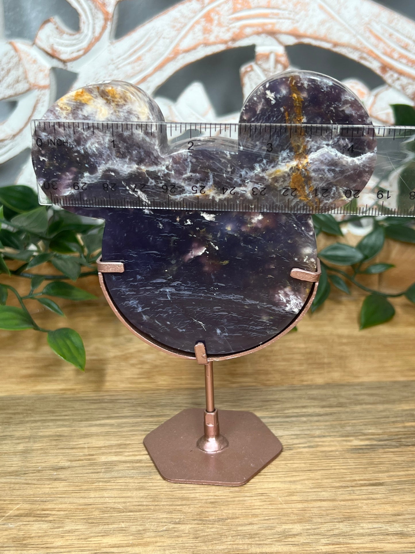 Purple Chalcedony Head