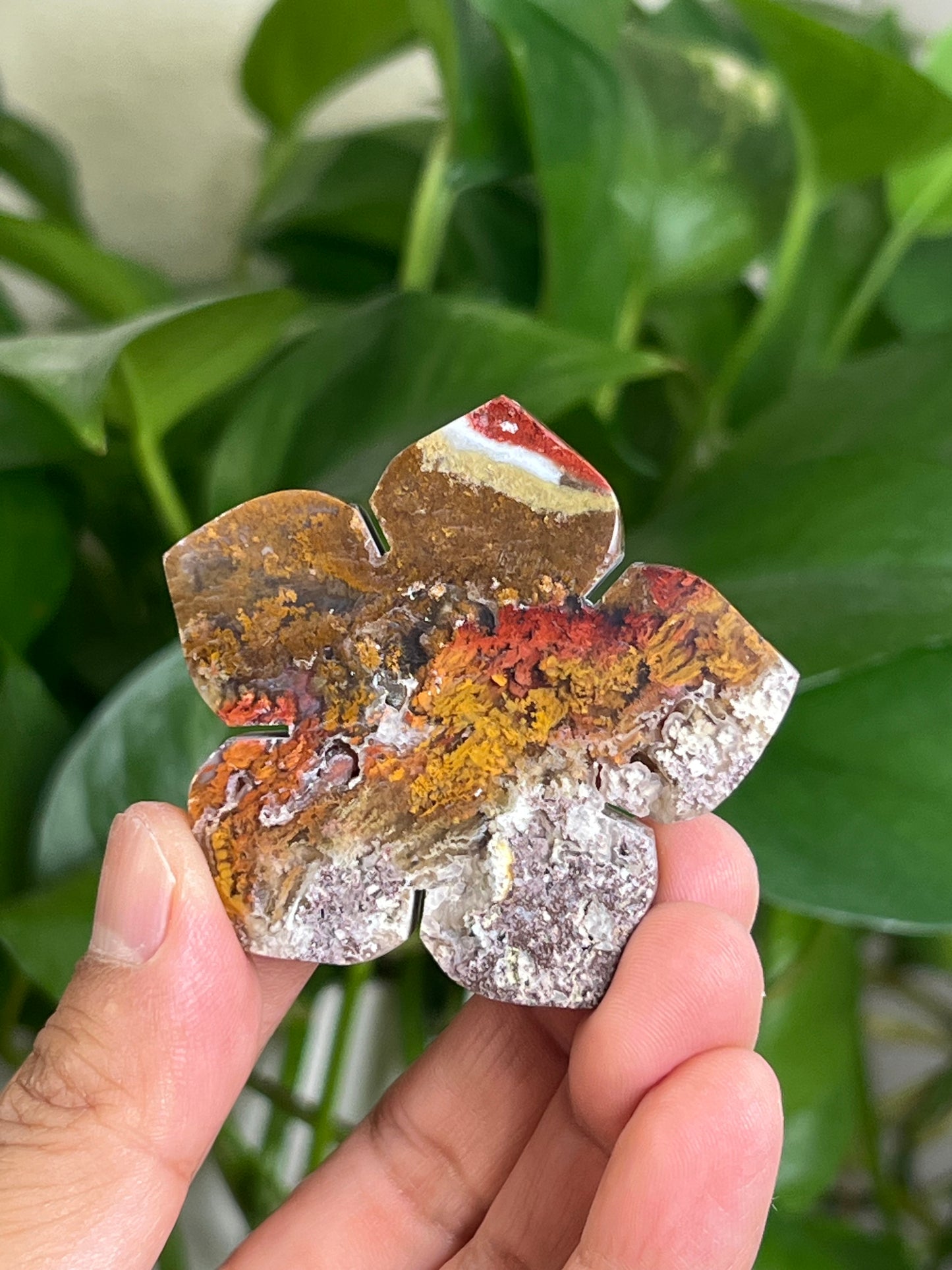 Scenic Moss Agate Flower NB