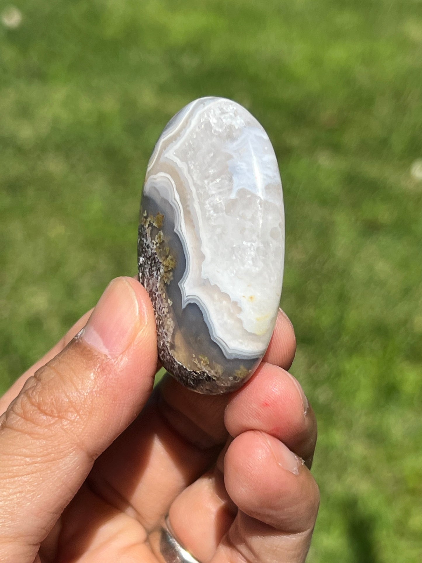 Scenic Moss Agate Palmstone KA