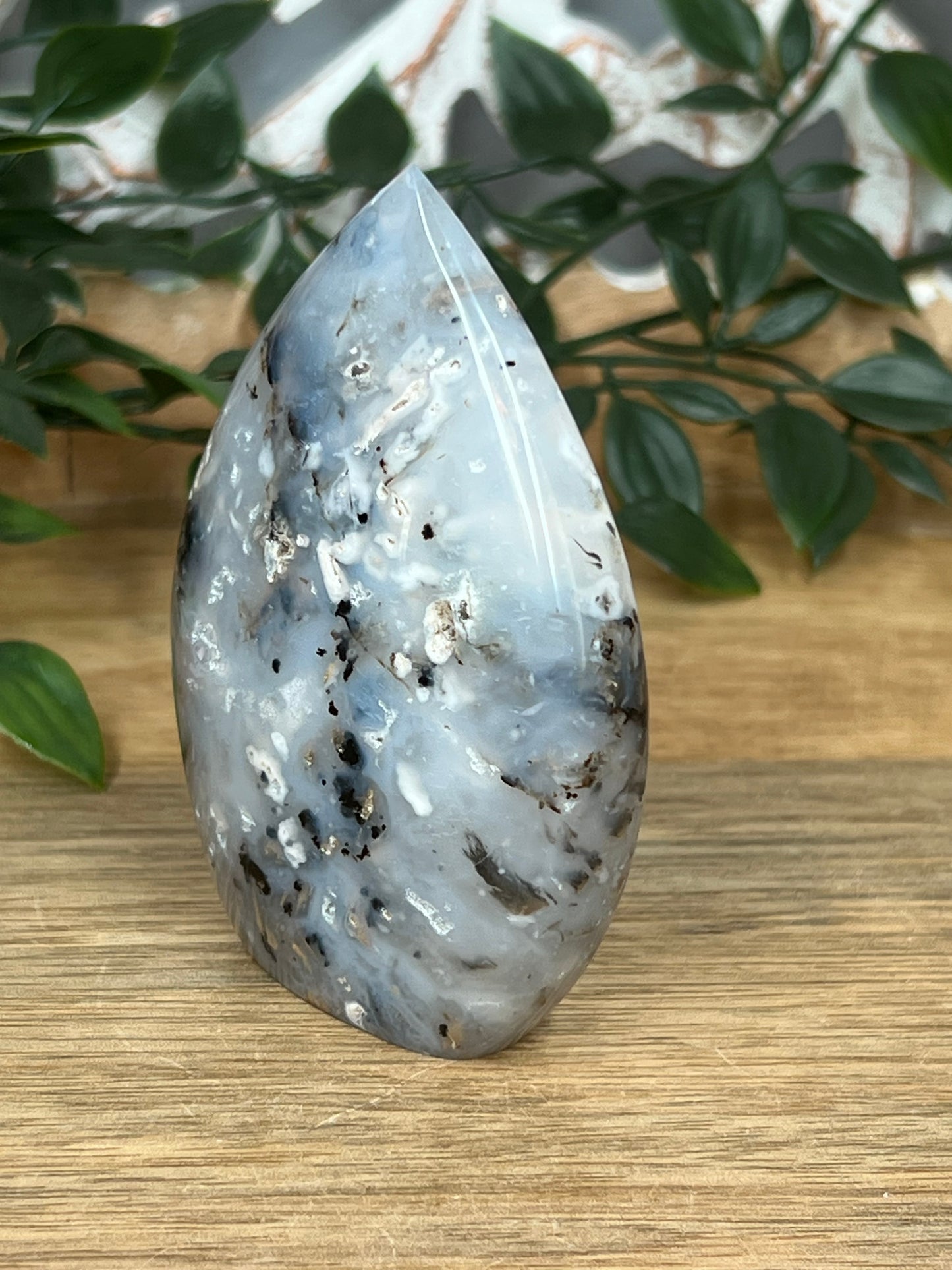 Dendritic Tiger Agate Flame