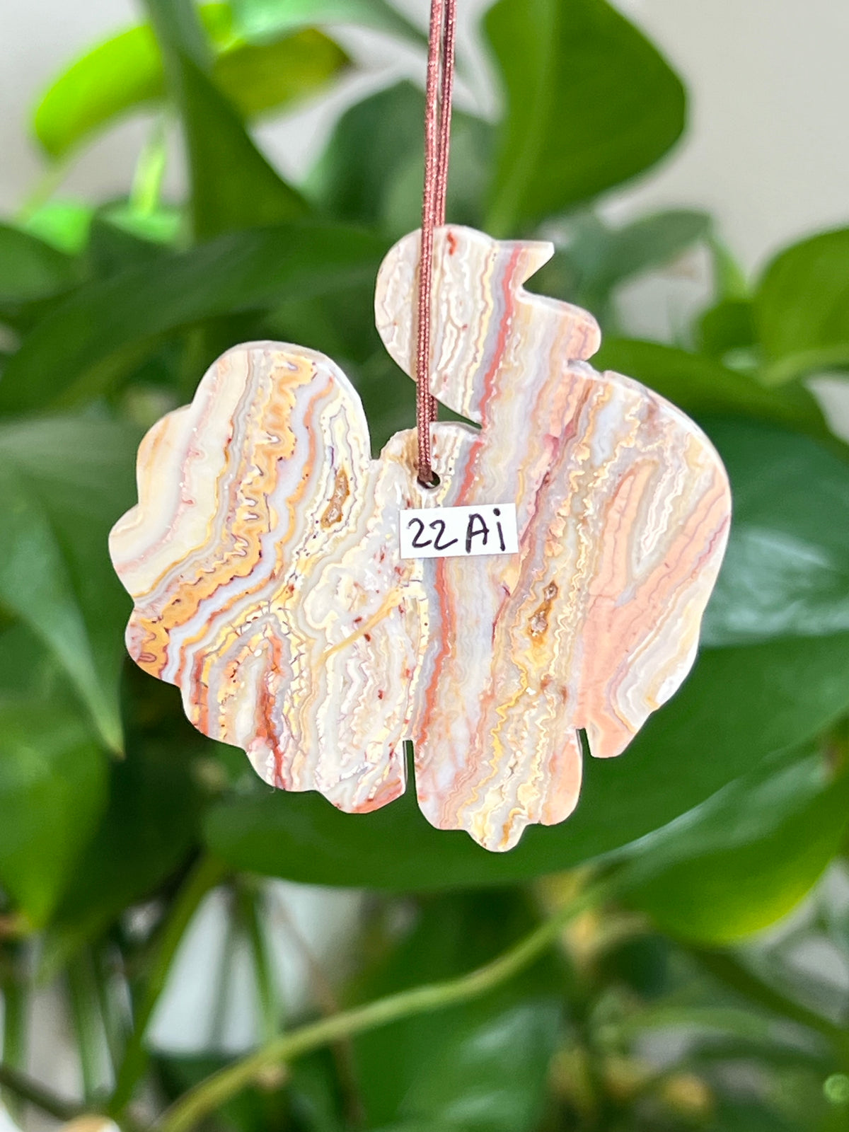 Crazy Lace Agate Turkey Ornaments