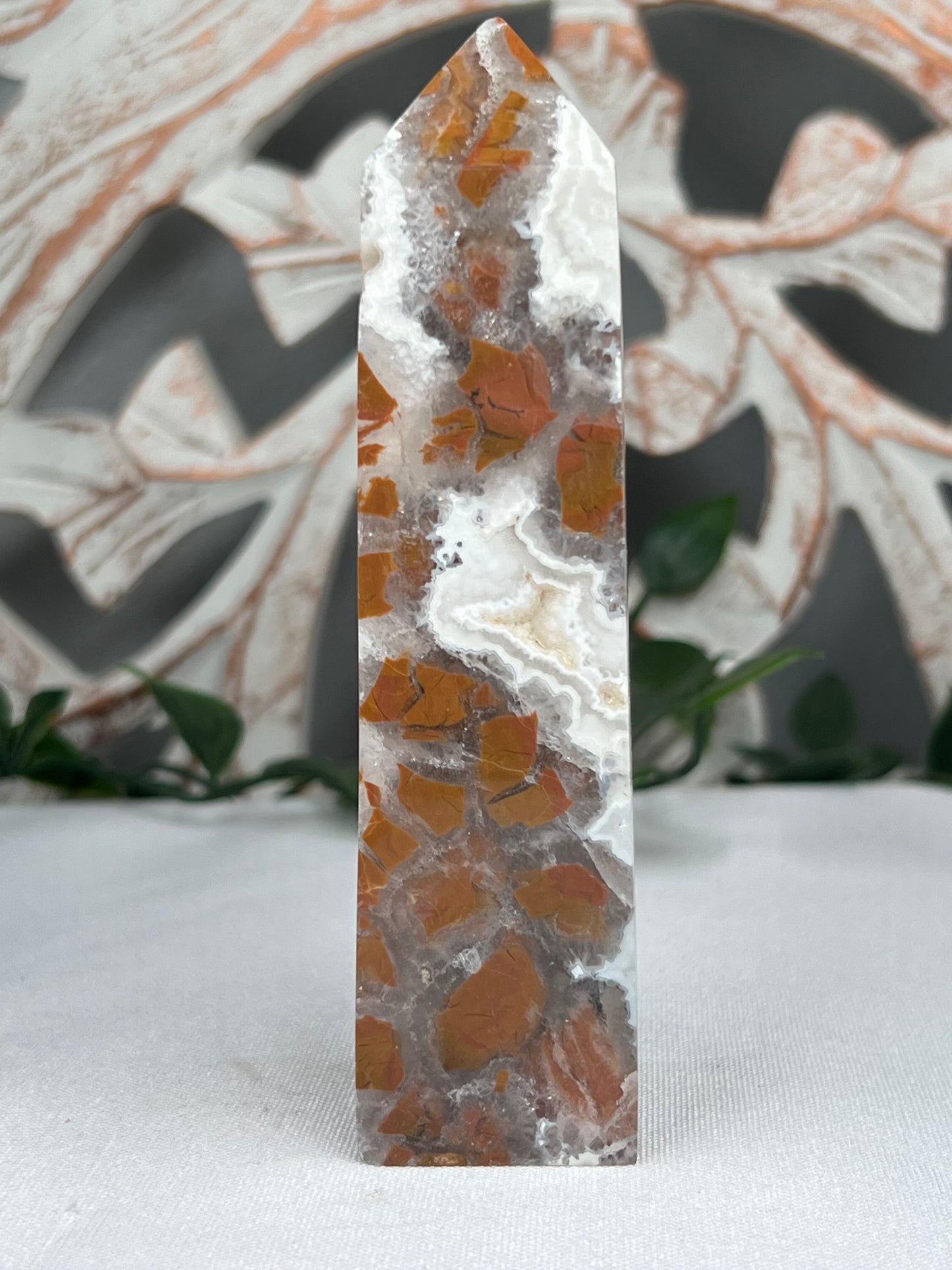 Indonesian Cotton Candy Agate Tower