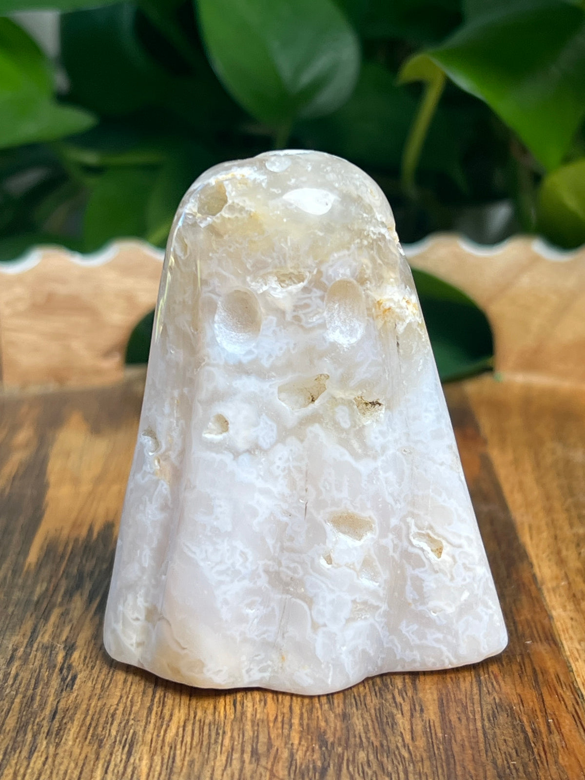 White Plume Agate Ghost: X