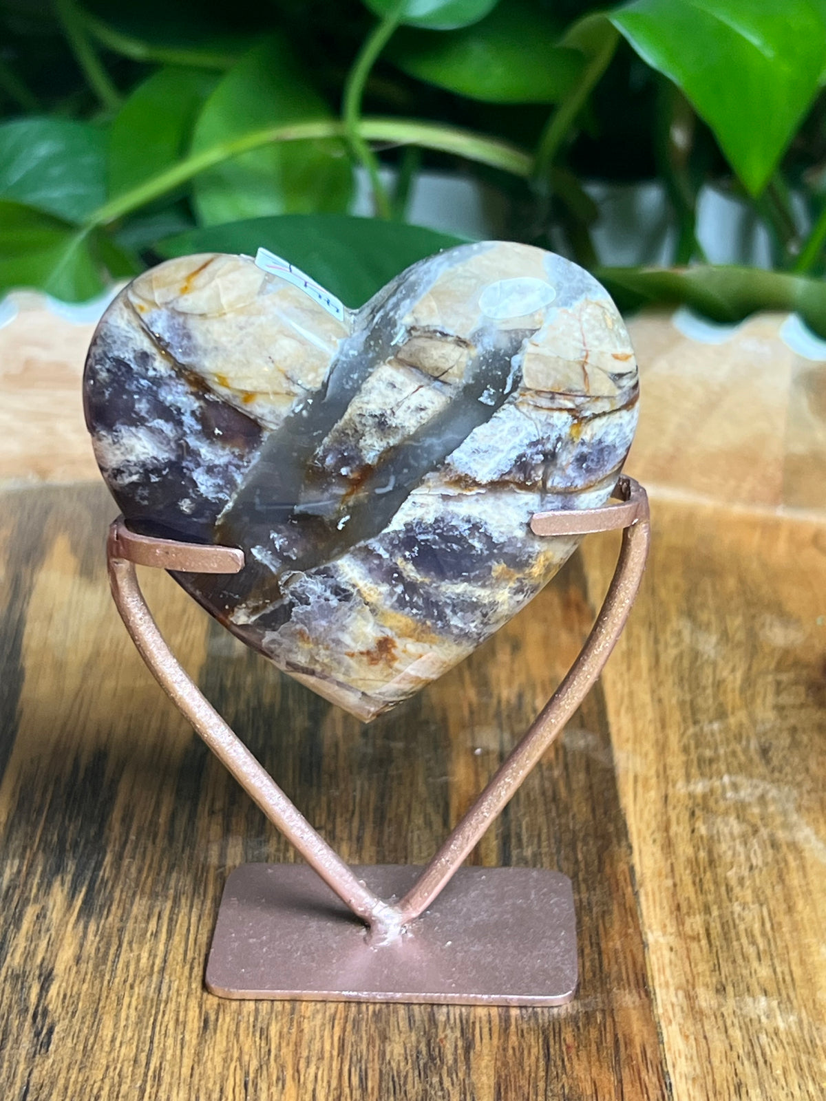Purple Chalcedony Heart: K
