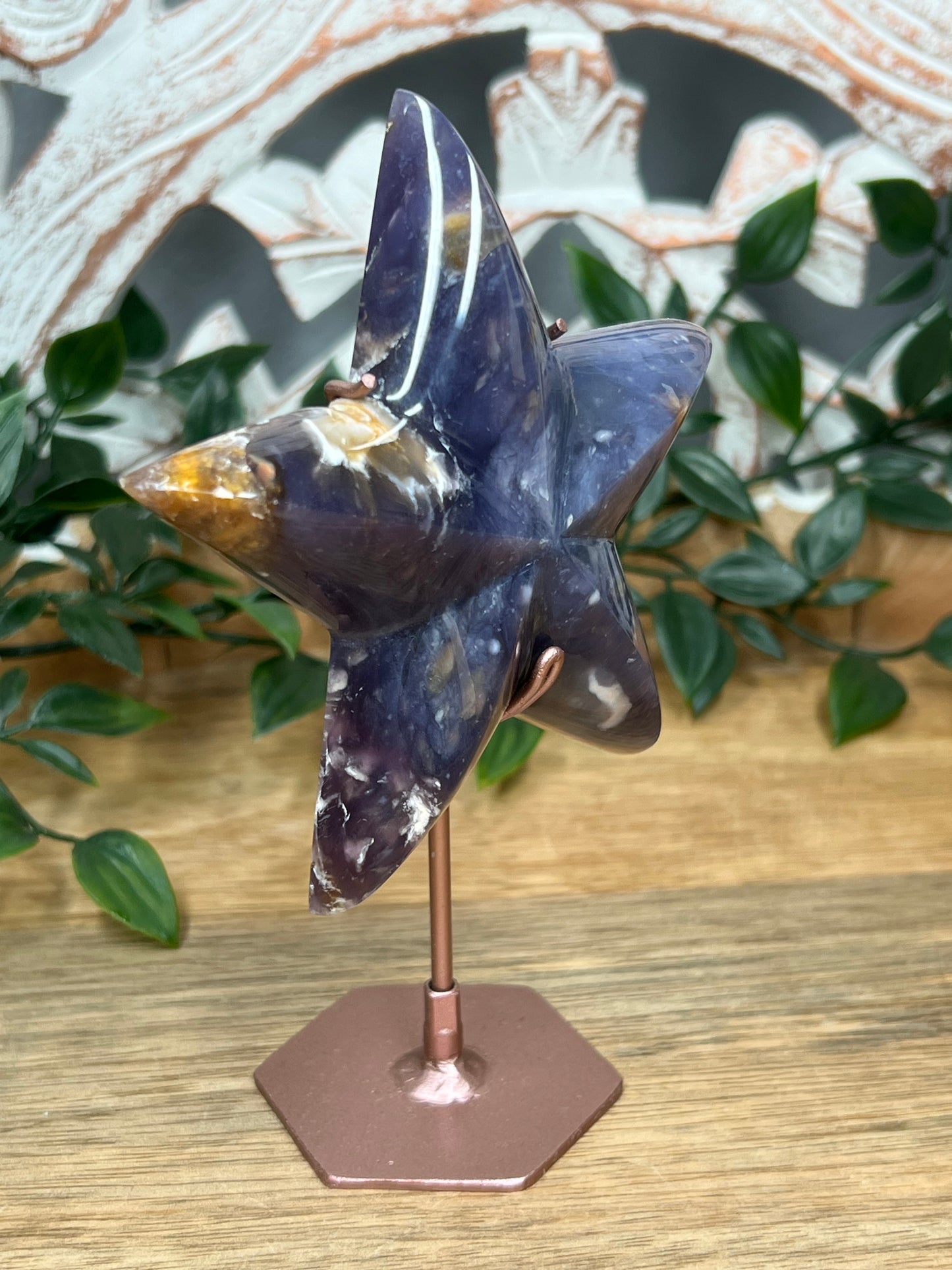 Purple Chalcedony Star