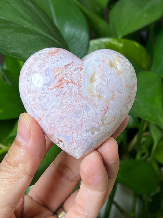 Pink Carnelian Heart