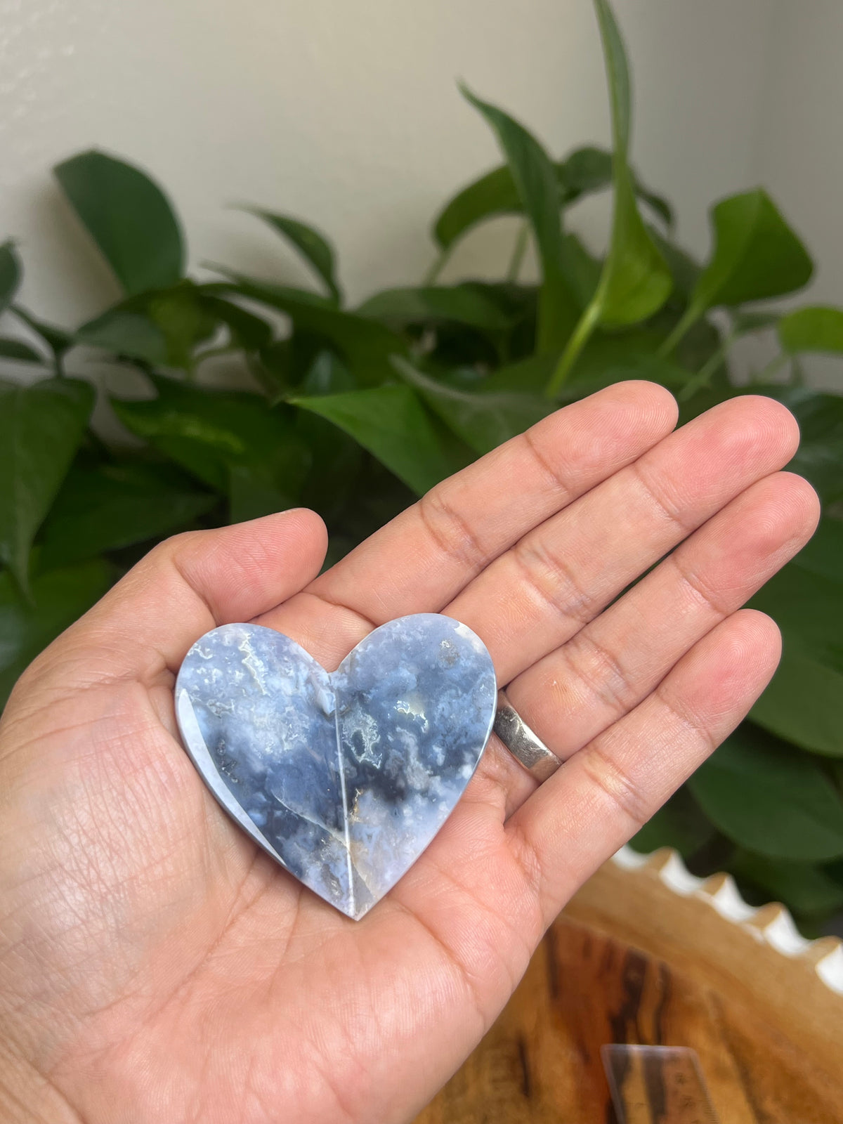 Blue Plume Agate 3D Butterfly: HF