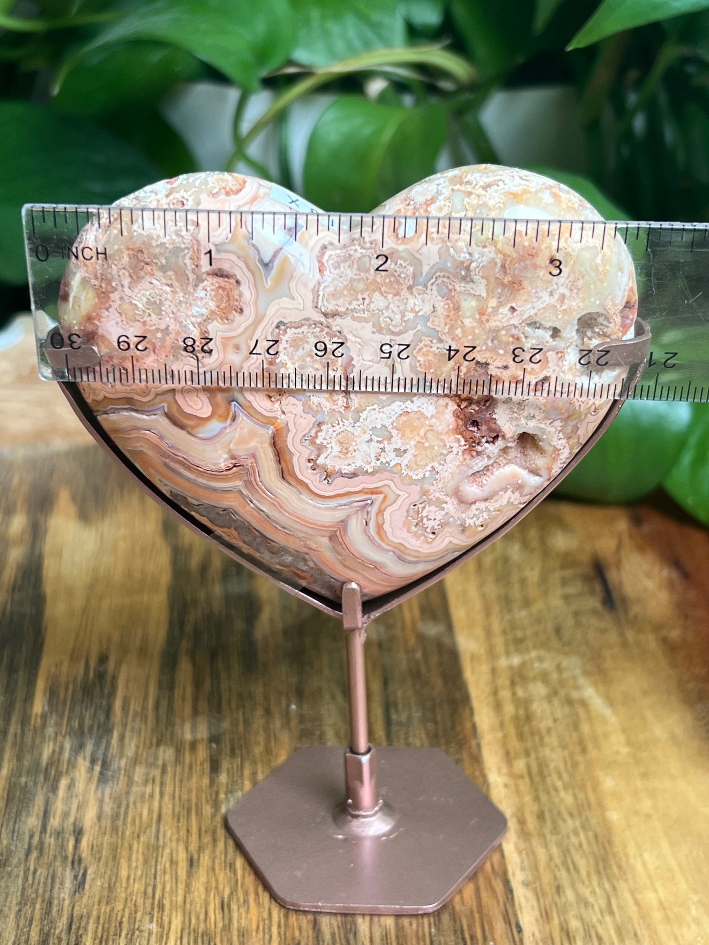 Crazy Lace Agate Heart
