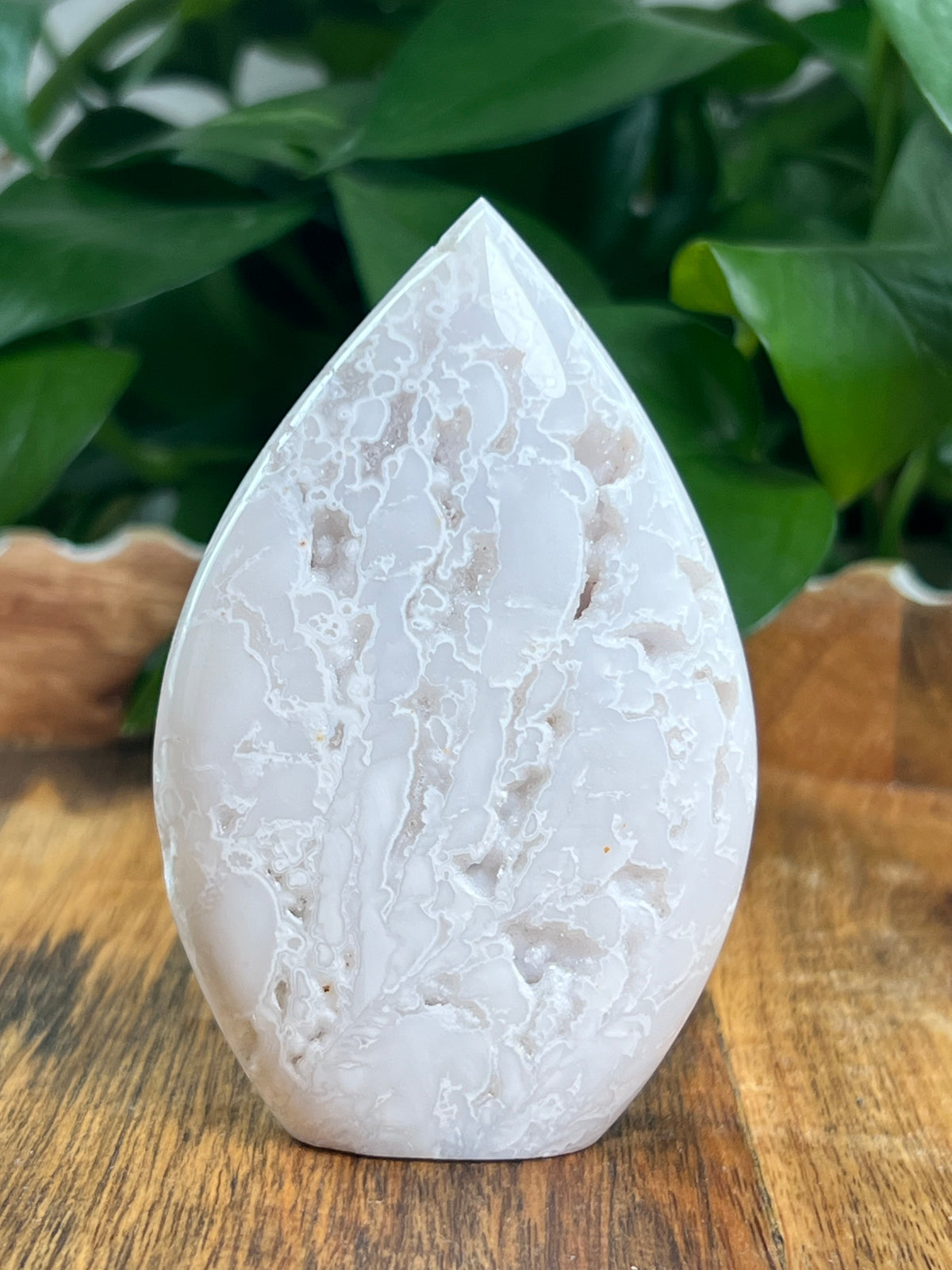 White Plume Agate Flame: PR