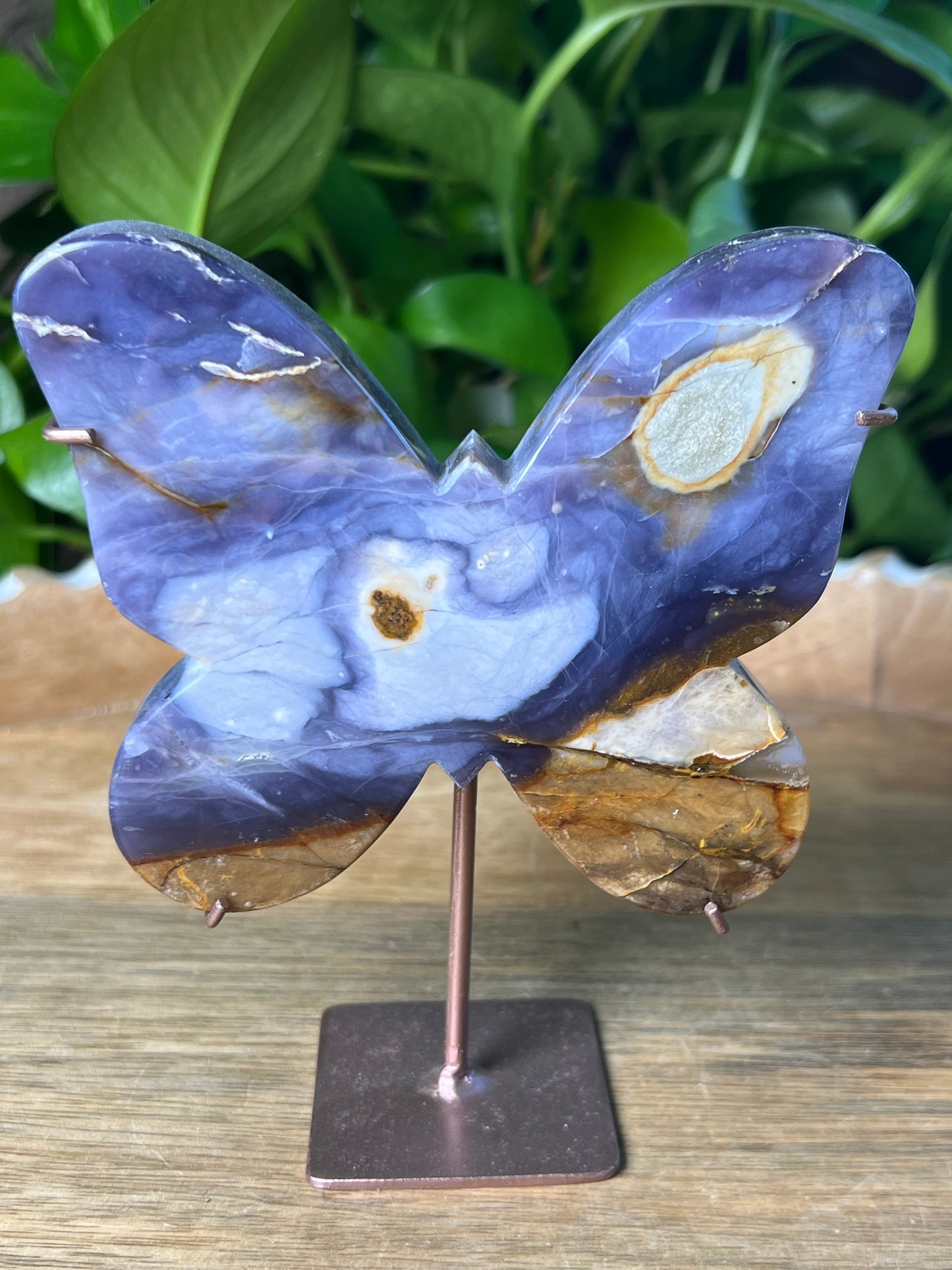 Purple Chalcedony Butterfly