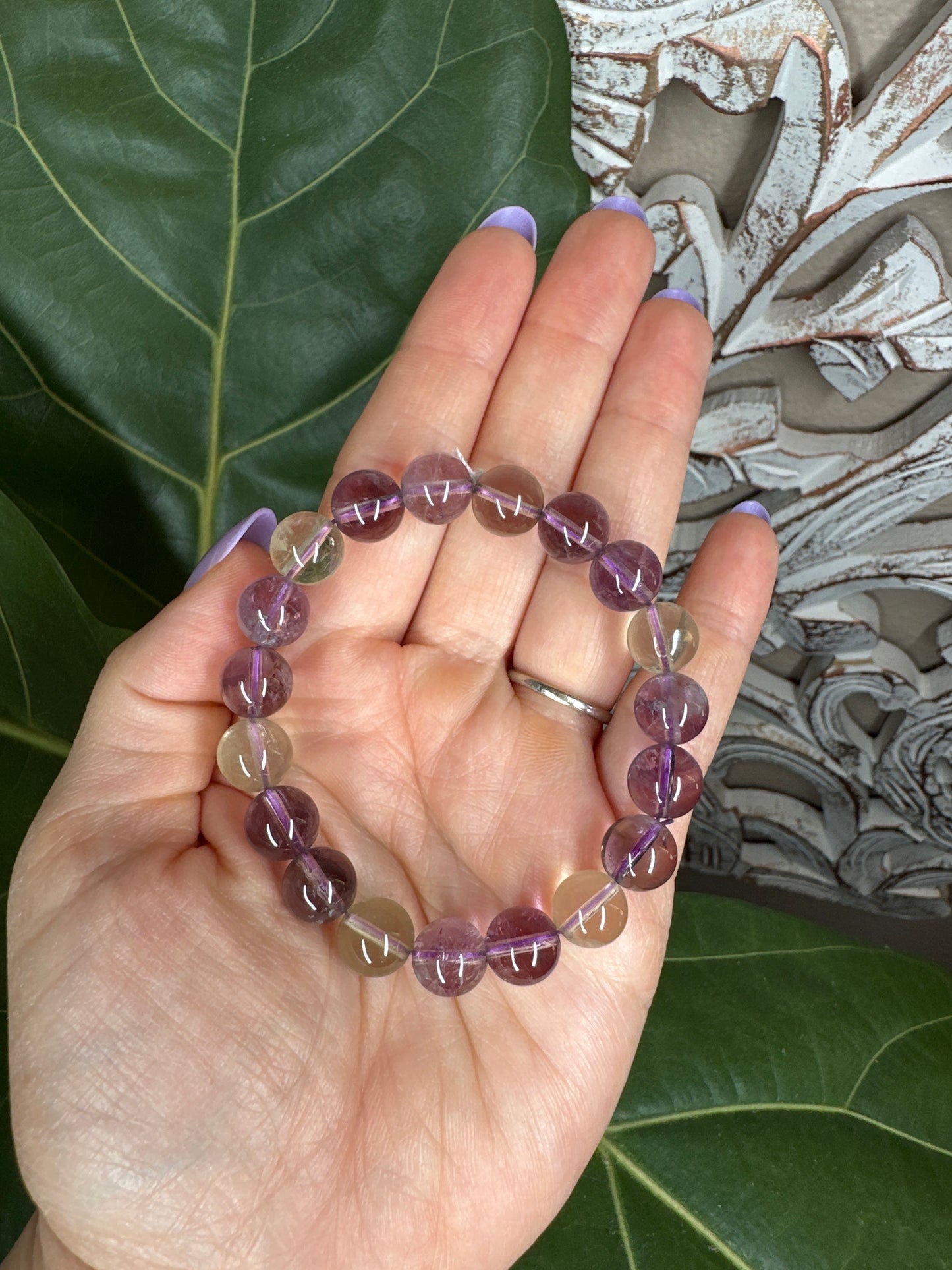 Ametrine Beaded Bracelet (10mm)