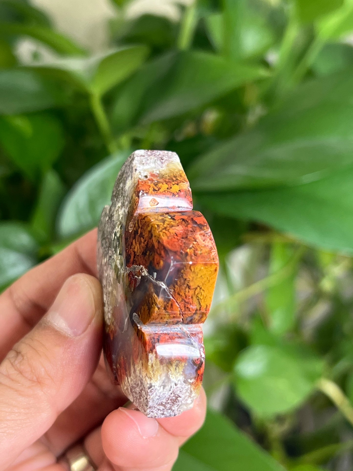 Scenic Moss Agate Flower NH